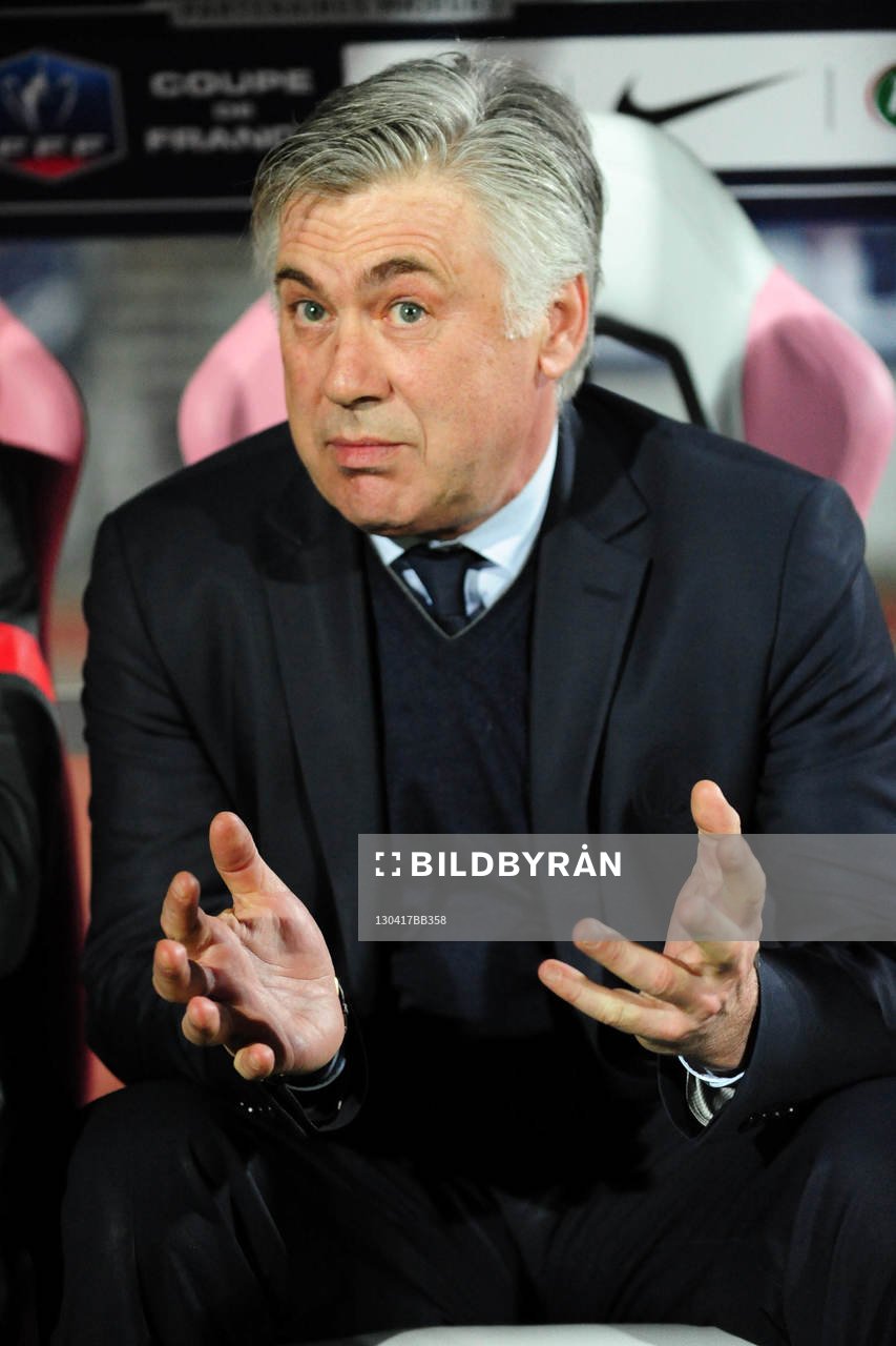 Carlo ANCELOTTI - 17.04.2013 - Evian Thonon / Paris Saint