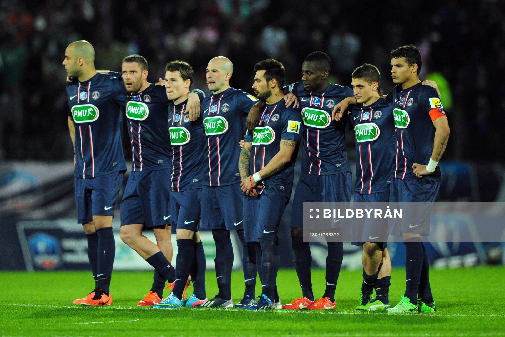 EQUIPE DU PSG - 17.04.2013 - Evian Thonon / Paris Saint