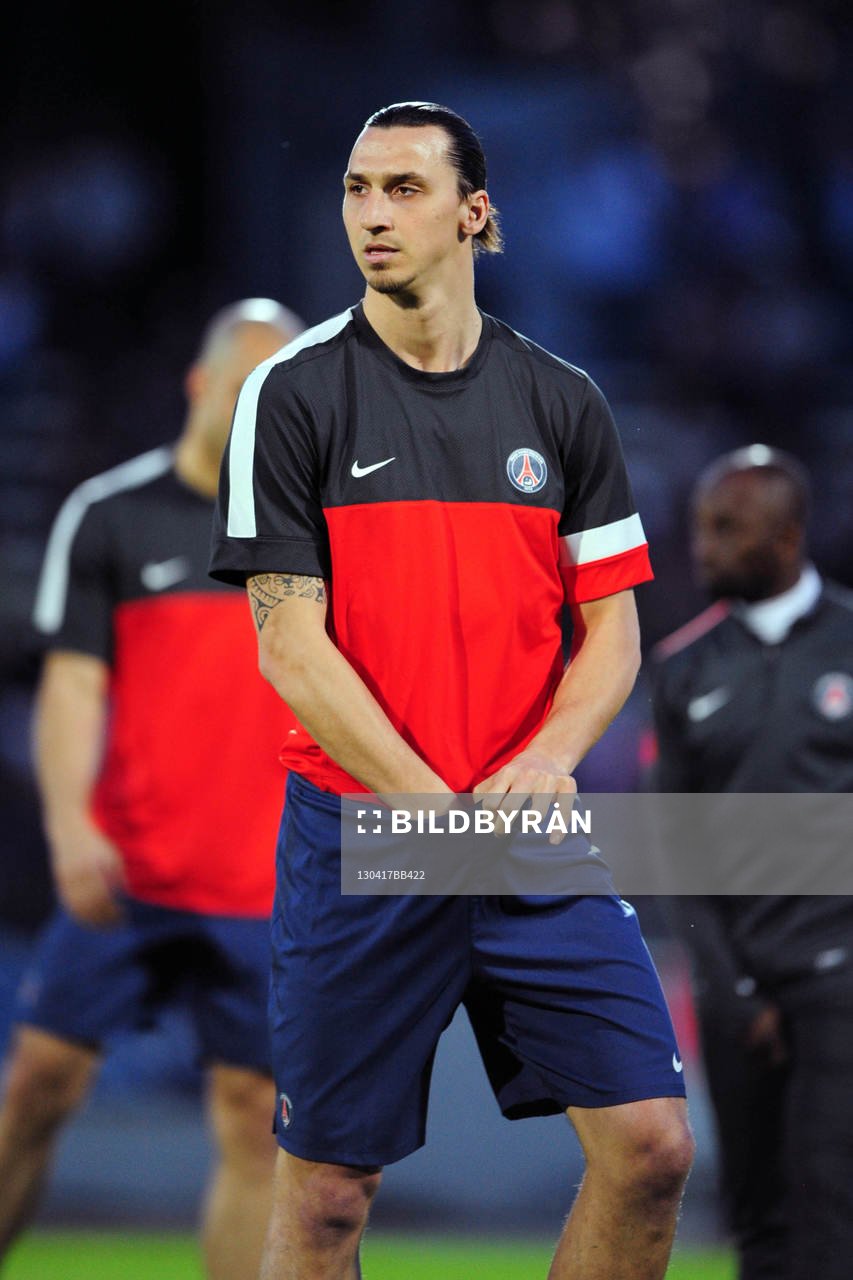  Fotboll, Franska cupen, Evian Thonon - PSG: Zlatan IBRAHIMOVIC - 17.04.2013 - Evian Thonon / Paris Saint Germain - 1/4Finale Coupe de France