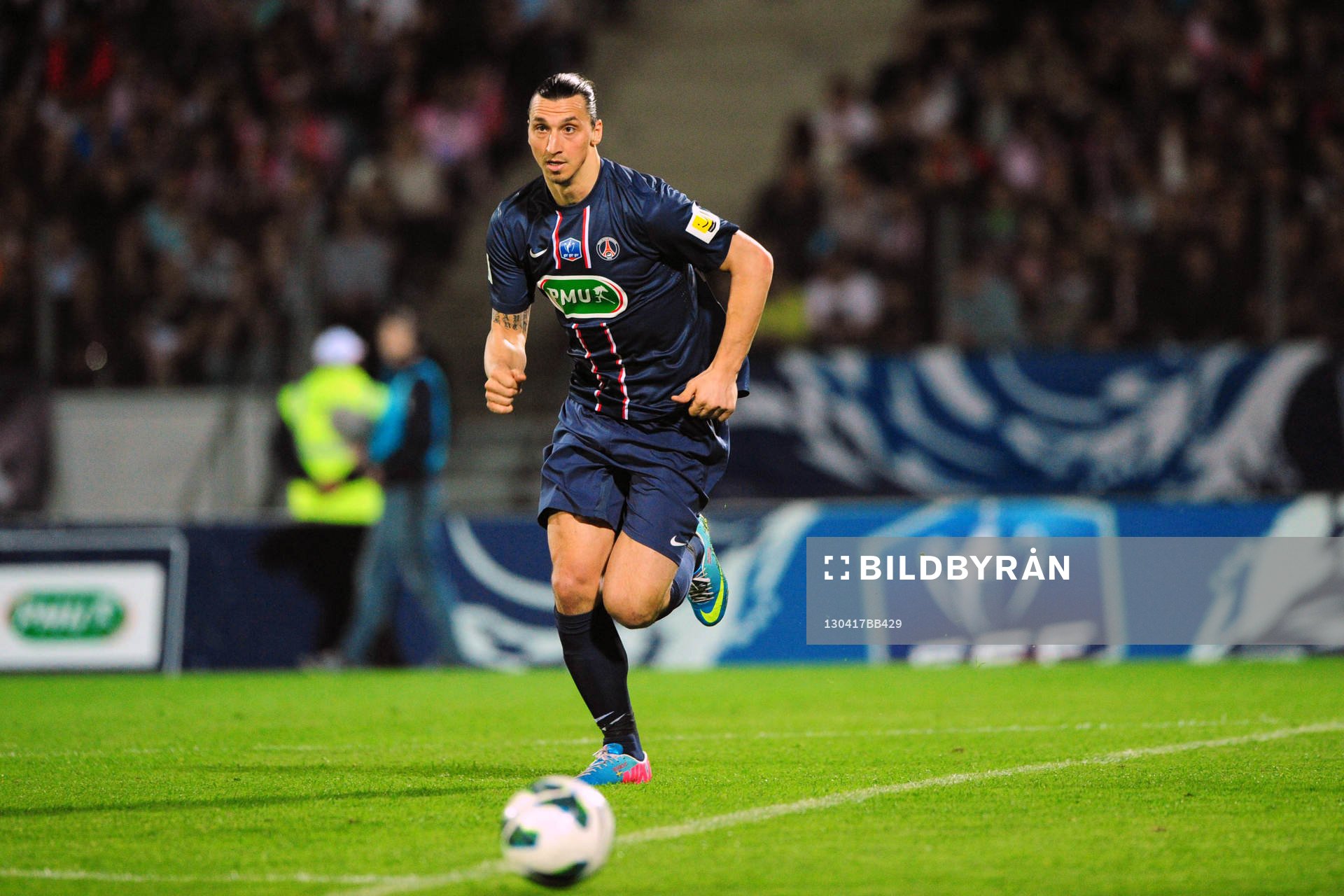  Fotboll, Franska cupen, Evian Thonon - PSG: Zlatan IBRAHIMOVIC - 17.04.2013 - Evian Thonon / Paris Saint Germain - 1/4Finale Coupe de France