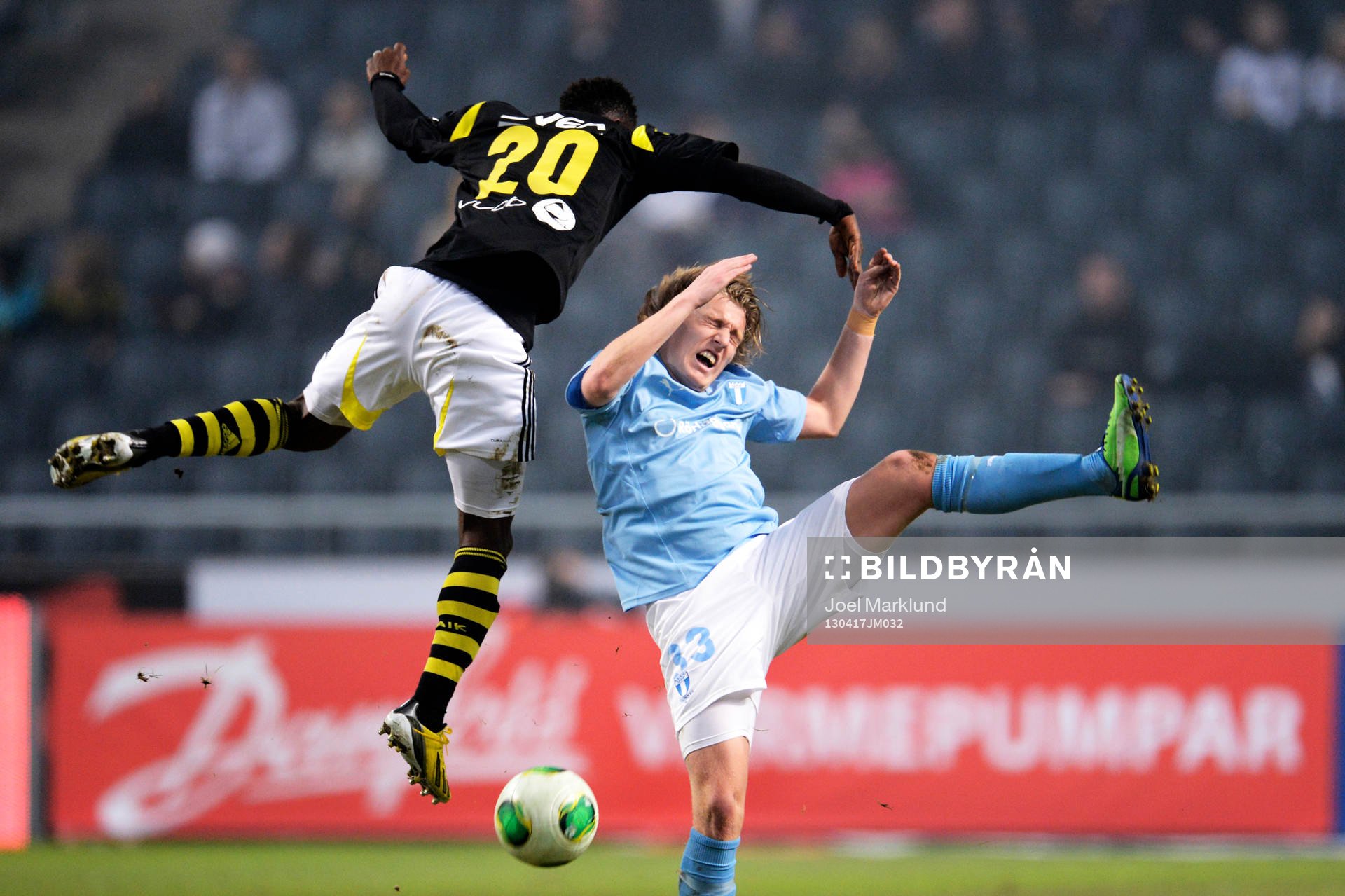 Ibrahim Moro, AIK och Emil Forsberg, Malmö FF i en