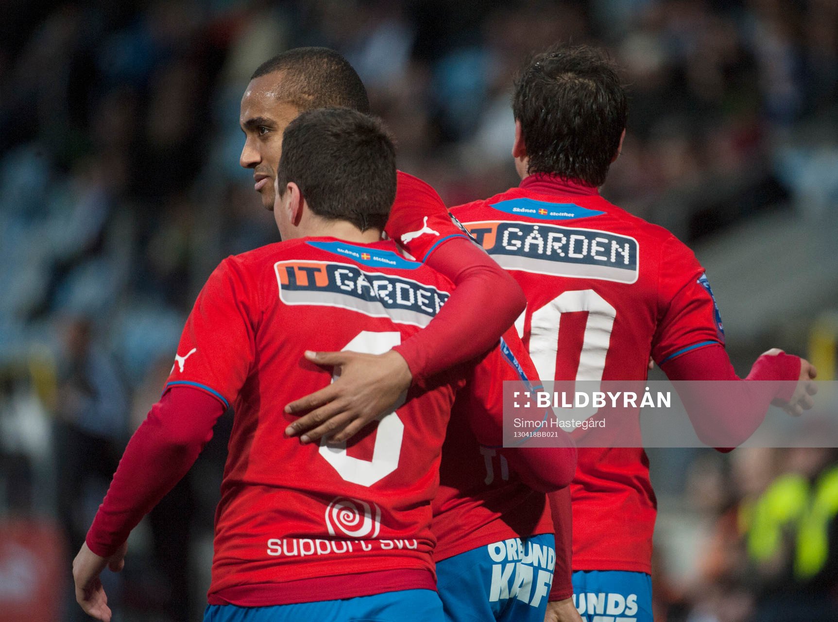 Walid Atta, Helsingborg, jublar med lagkamraterna