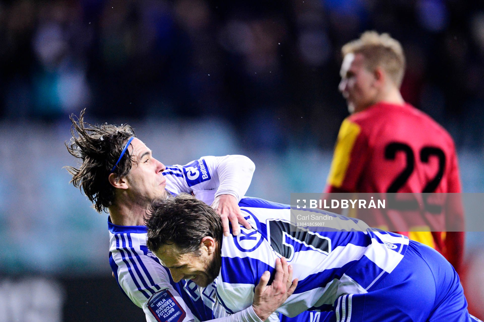 Tobias Hysén, IFK Göteborg kastar omkull Nordin Gerzic