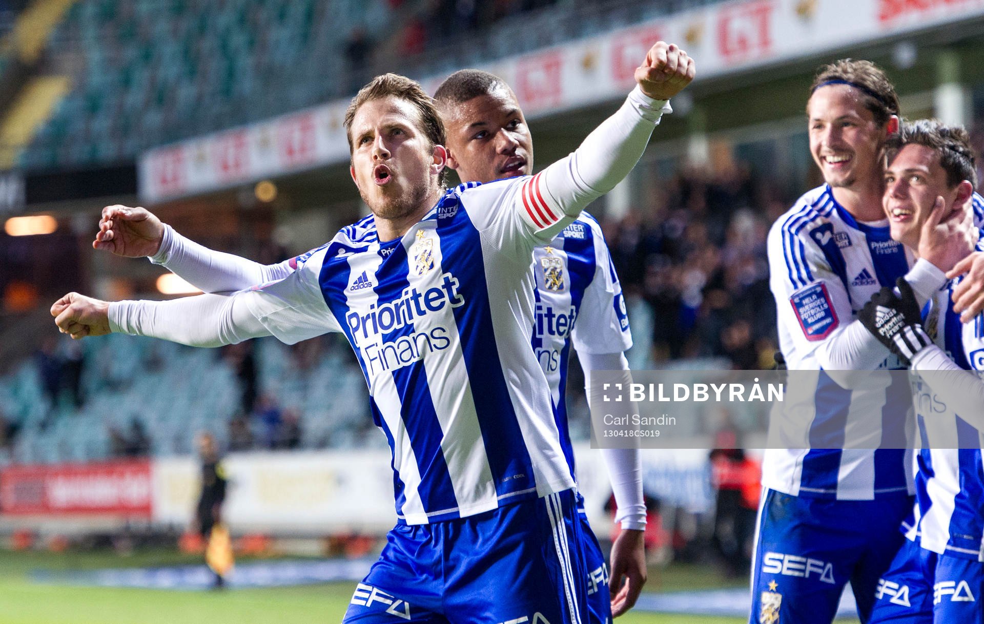 Tobias Hysén, IFK Göteborg, jublar