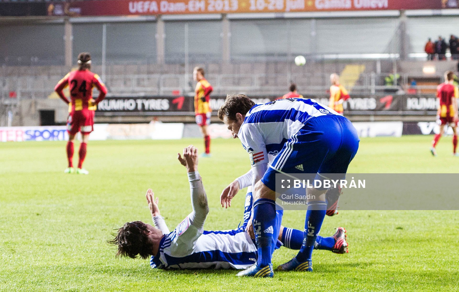 Tobias Hysén kastar omkull Nordin Gerzic, IFK Göteborg