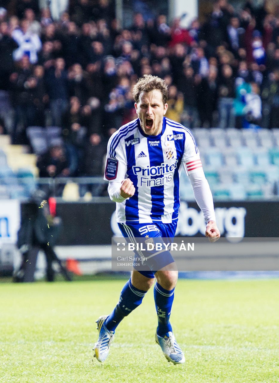 Tobias Hysén, IFK Göteborg, jublar