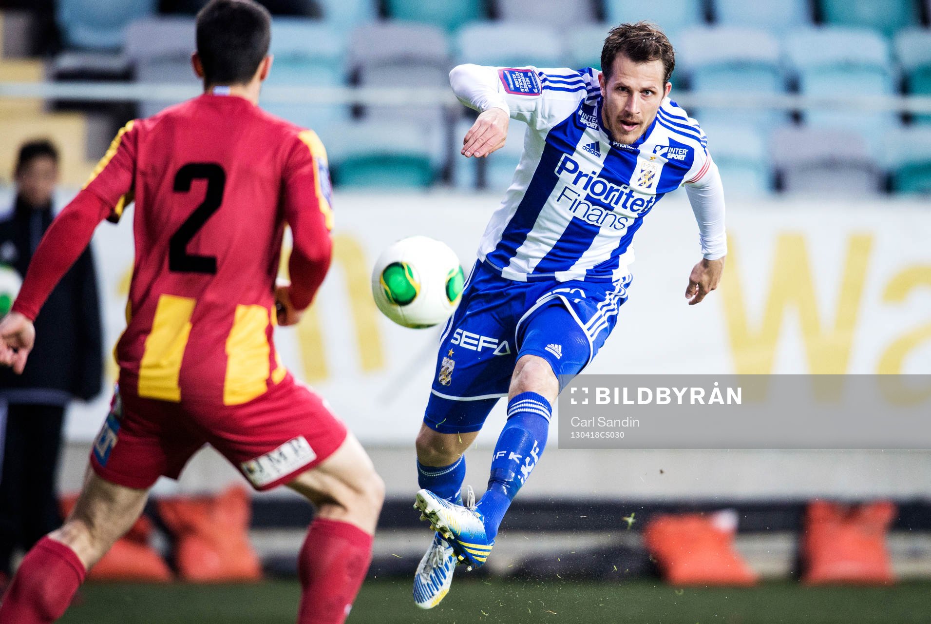 Tobias Hysén, IFK Göteborg, skjuter mot mål