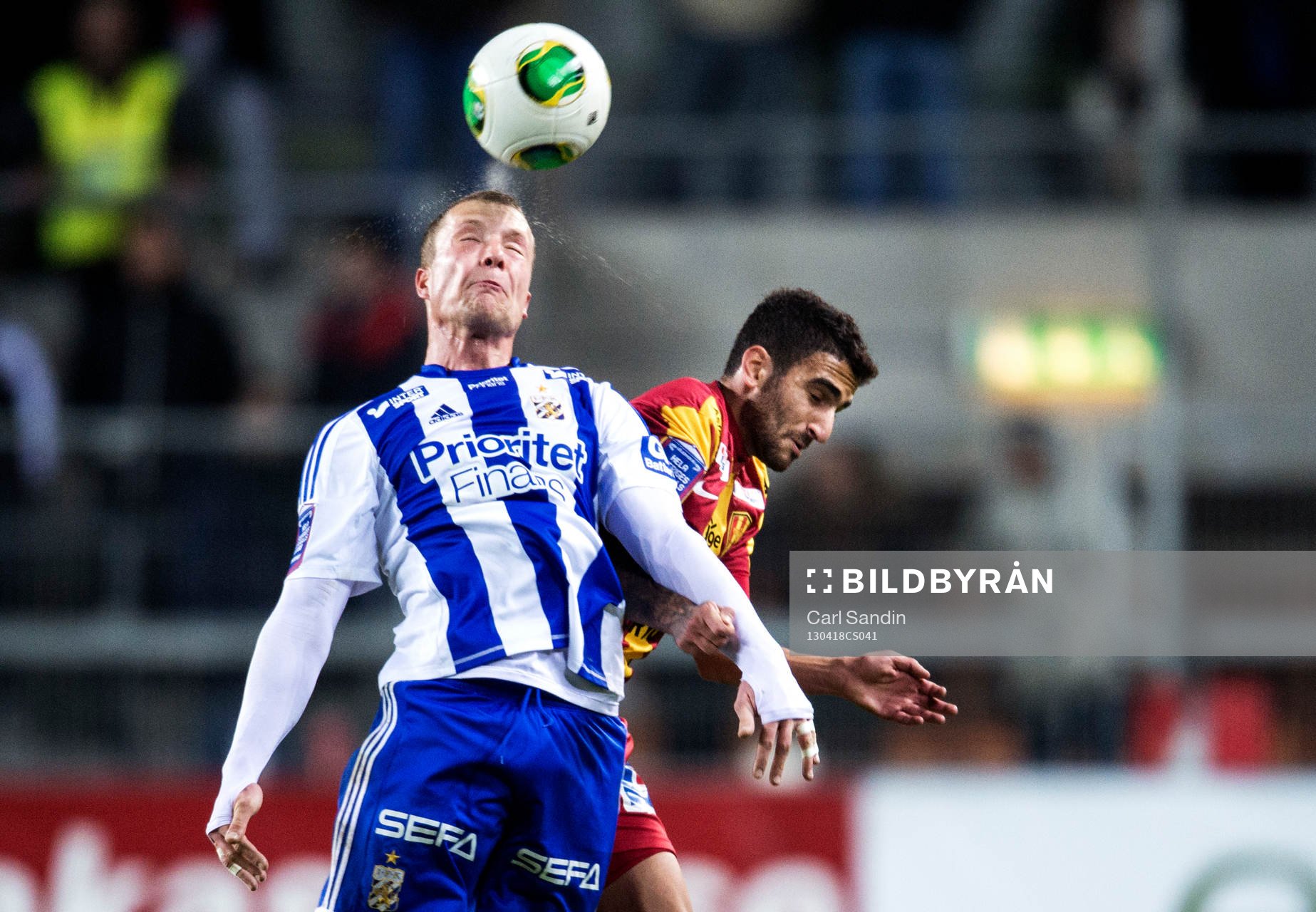 Nickduell mellan Jakob Johansson, IFK Göteborg, och
