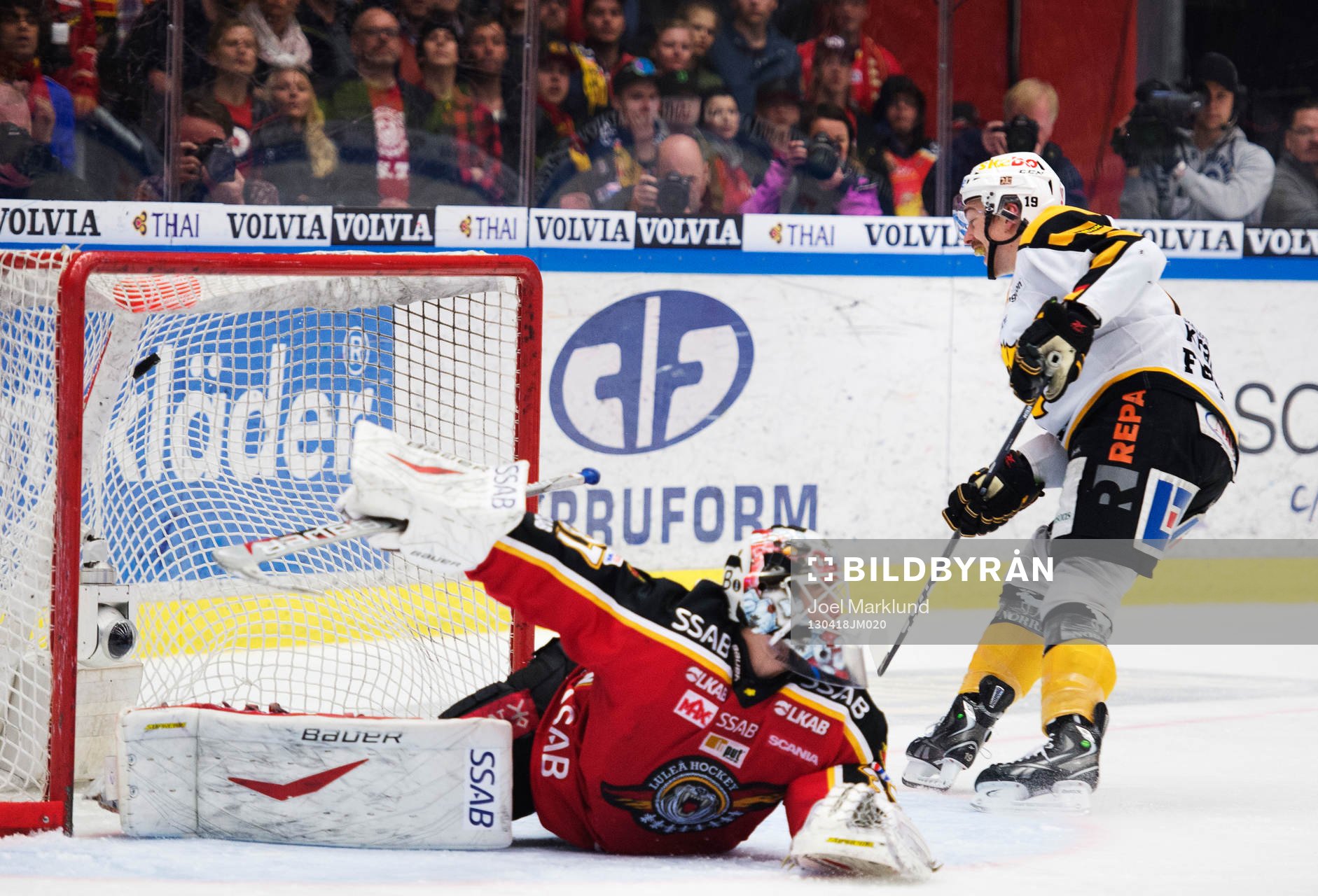 Johan Forsberg, Skellefteå, gör 0-3 bakom Johan