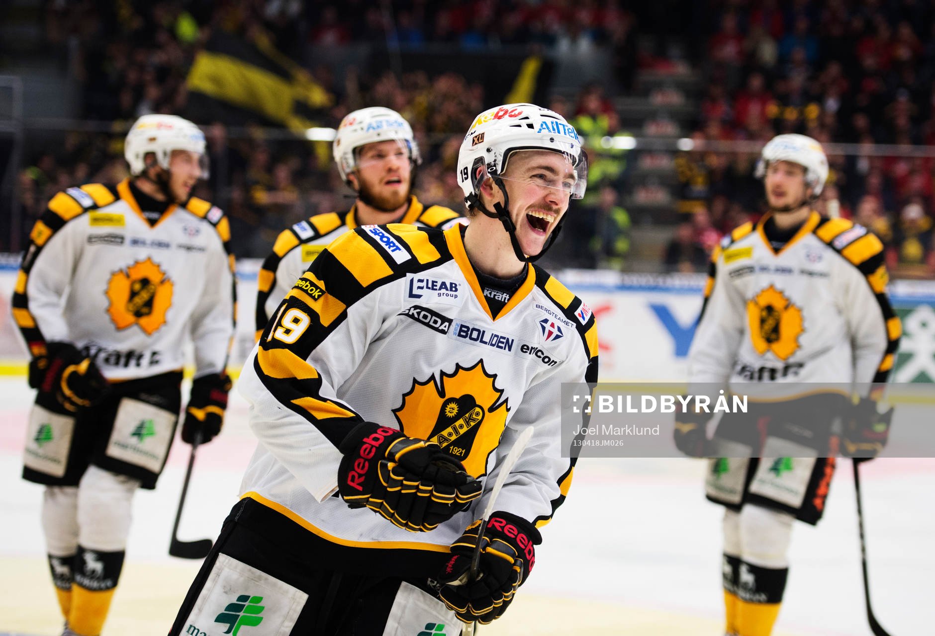 Johan Forsberg, Skellefteå, jublar