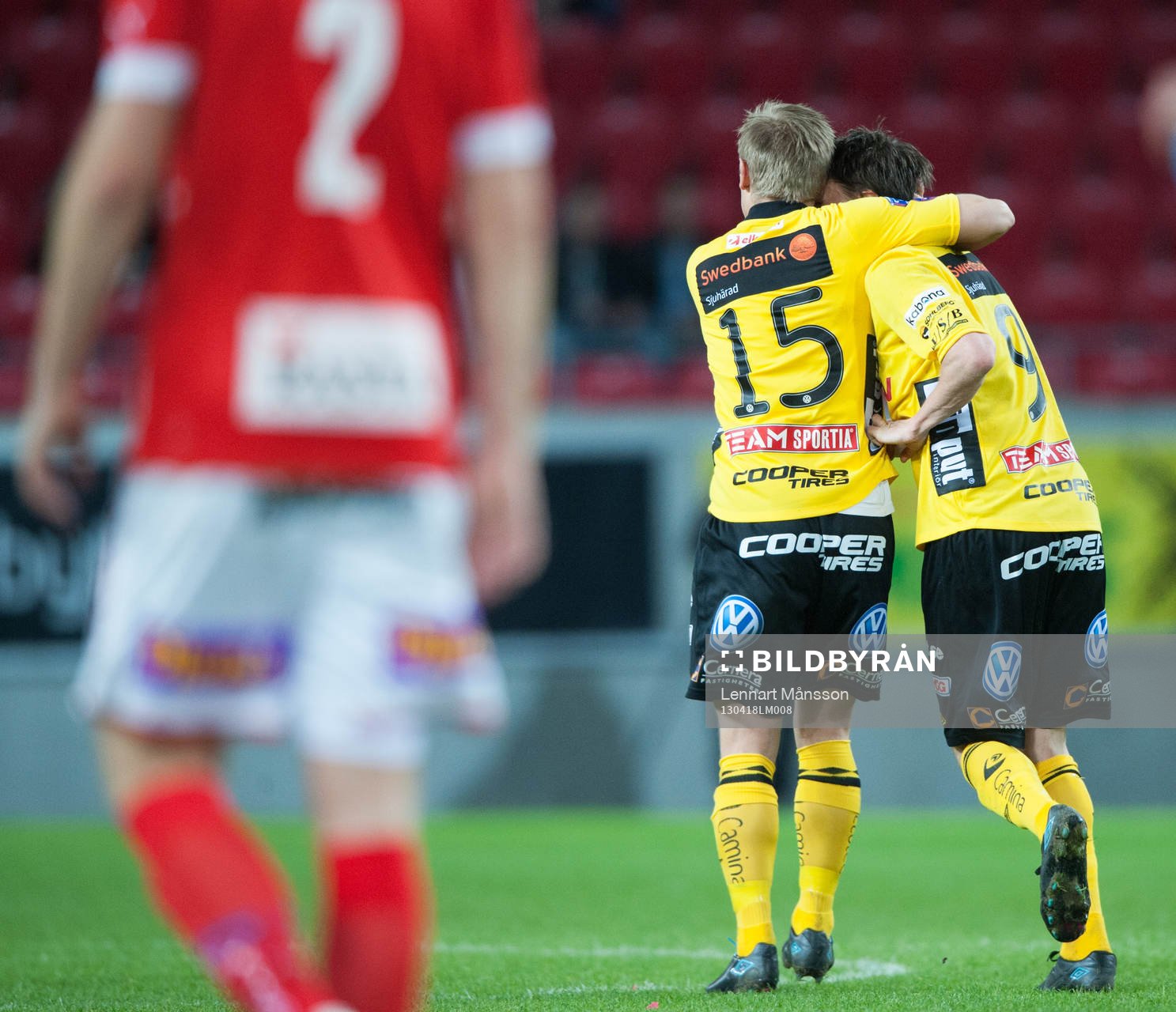 1-1, Lasse Nilsson, Elfsborg, som grattas av Andreas