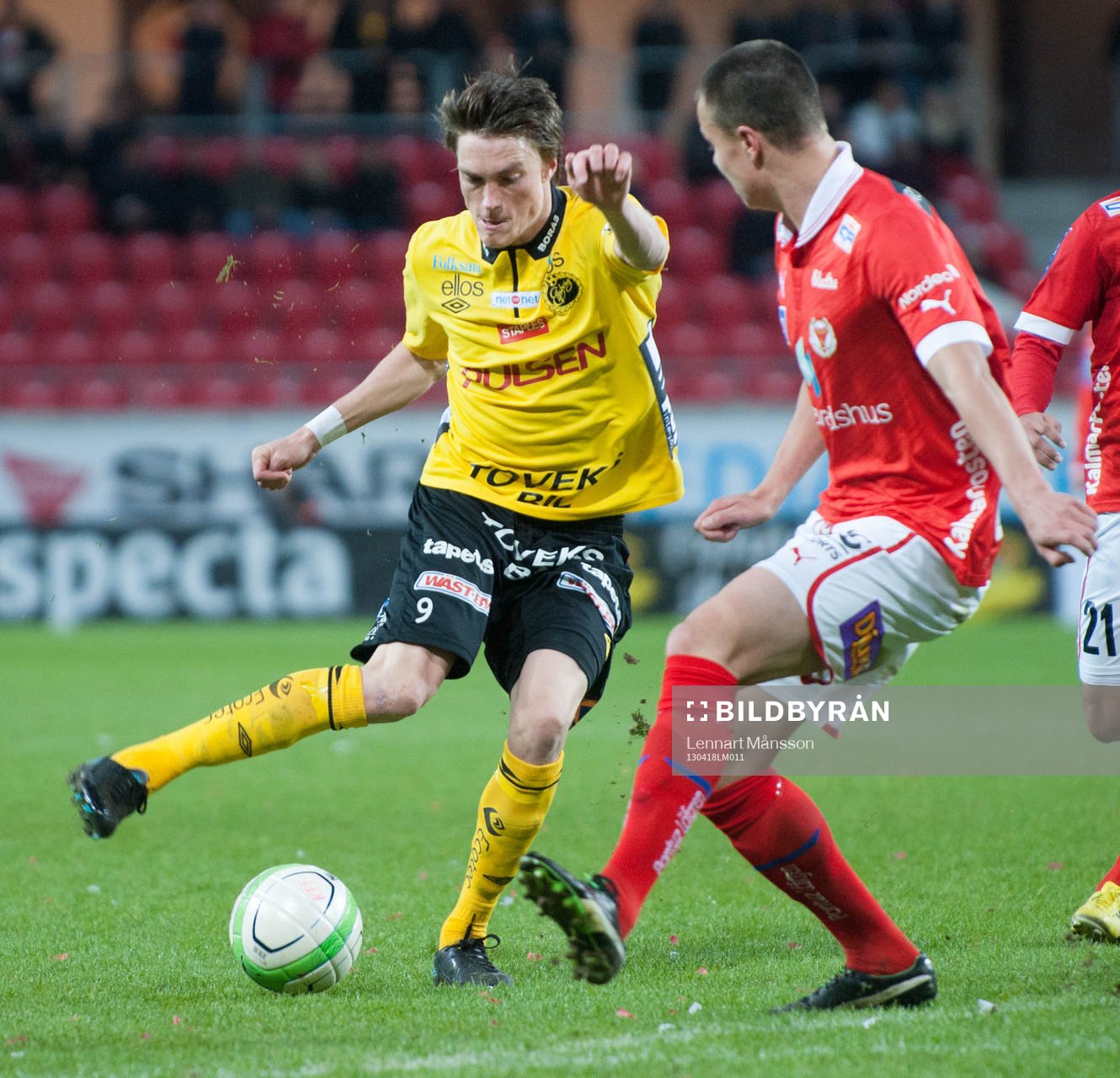 Fotboll, allsvenskan, Kalmar - Elfsborg:  Målskytten Lasse Nilsson, Elfsborg