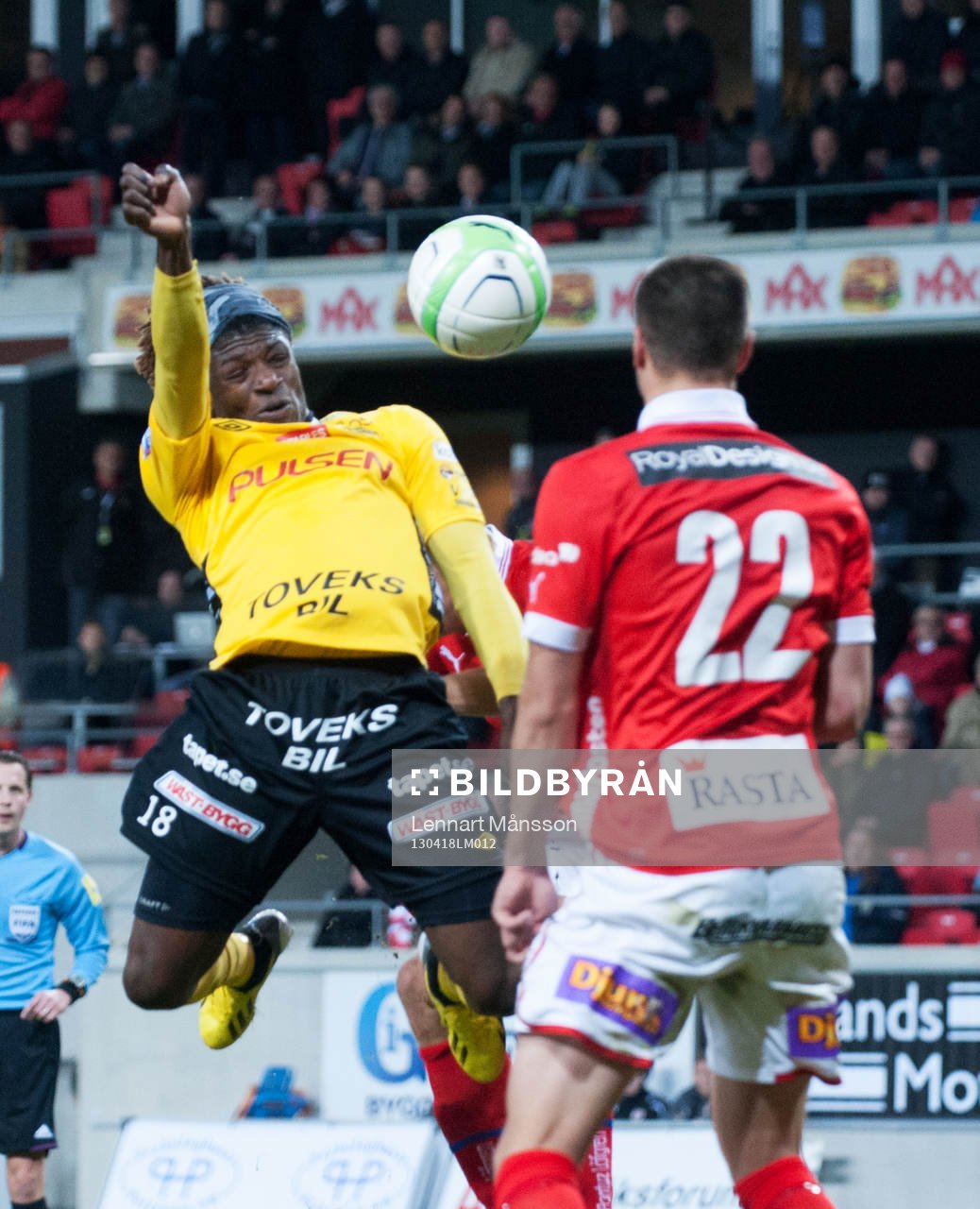 1-1, Mohamed Bangura, Elfsborg, nickar fram till Lasse