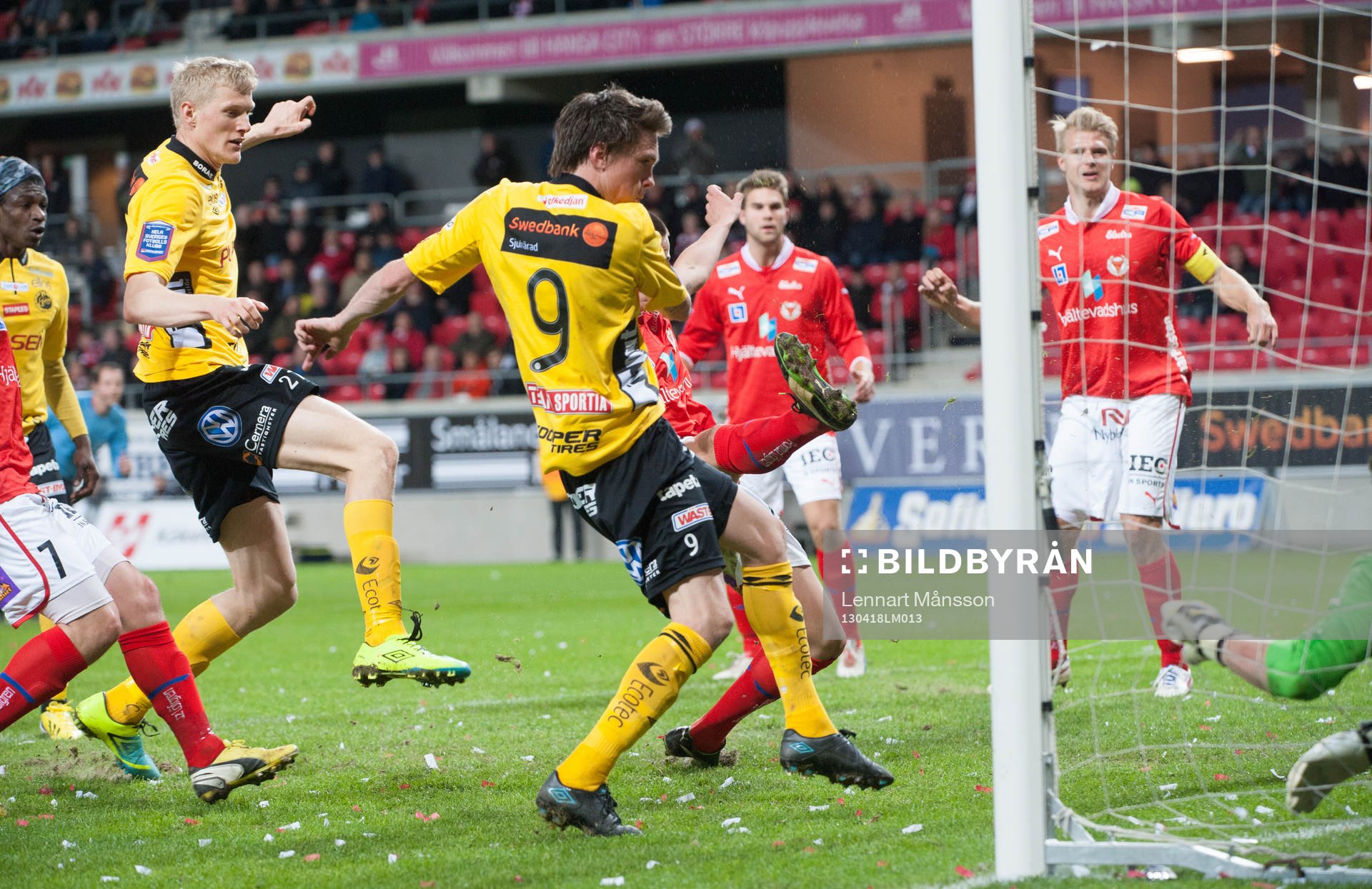 1-1, Mohamed Bangura, Elfsborg, nickar fram till Lasse