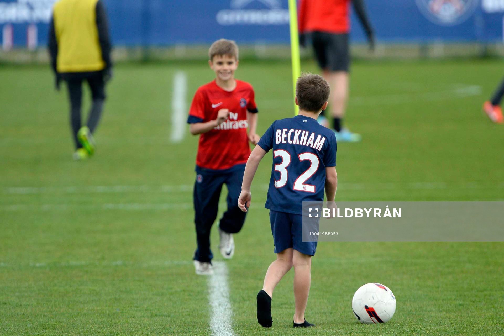 Cruz BECKHAM / Romeo BECKHAM  - 19.04.2013 - Entrainement
