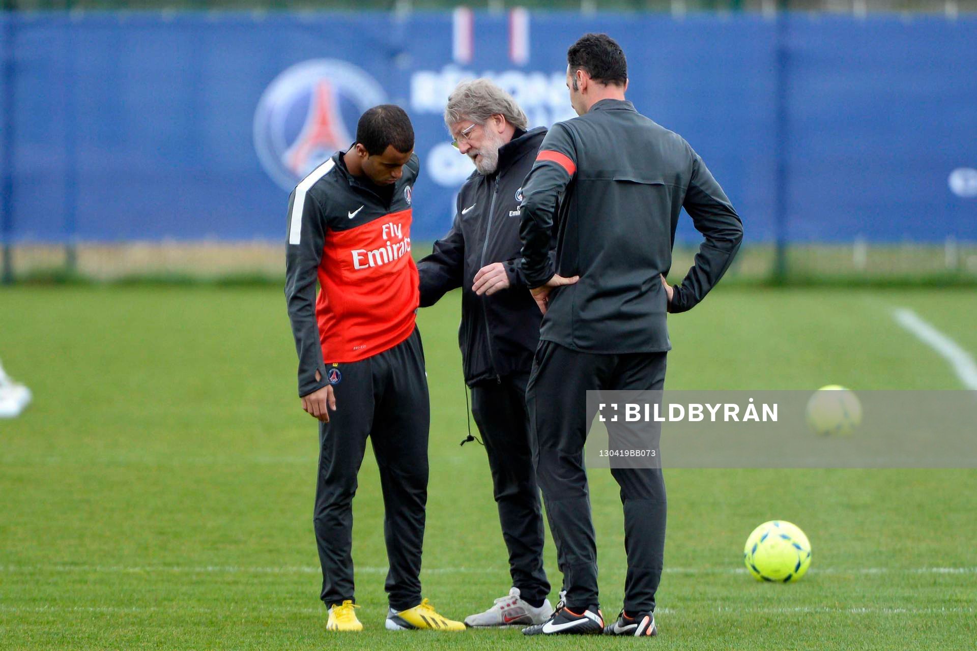 Lucas MOURA / Giovanni MAURI - 19.04.2013 - Entrainement