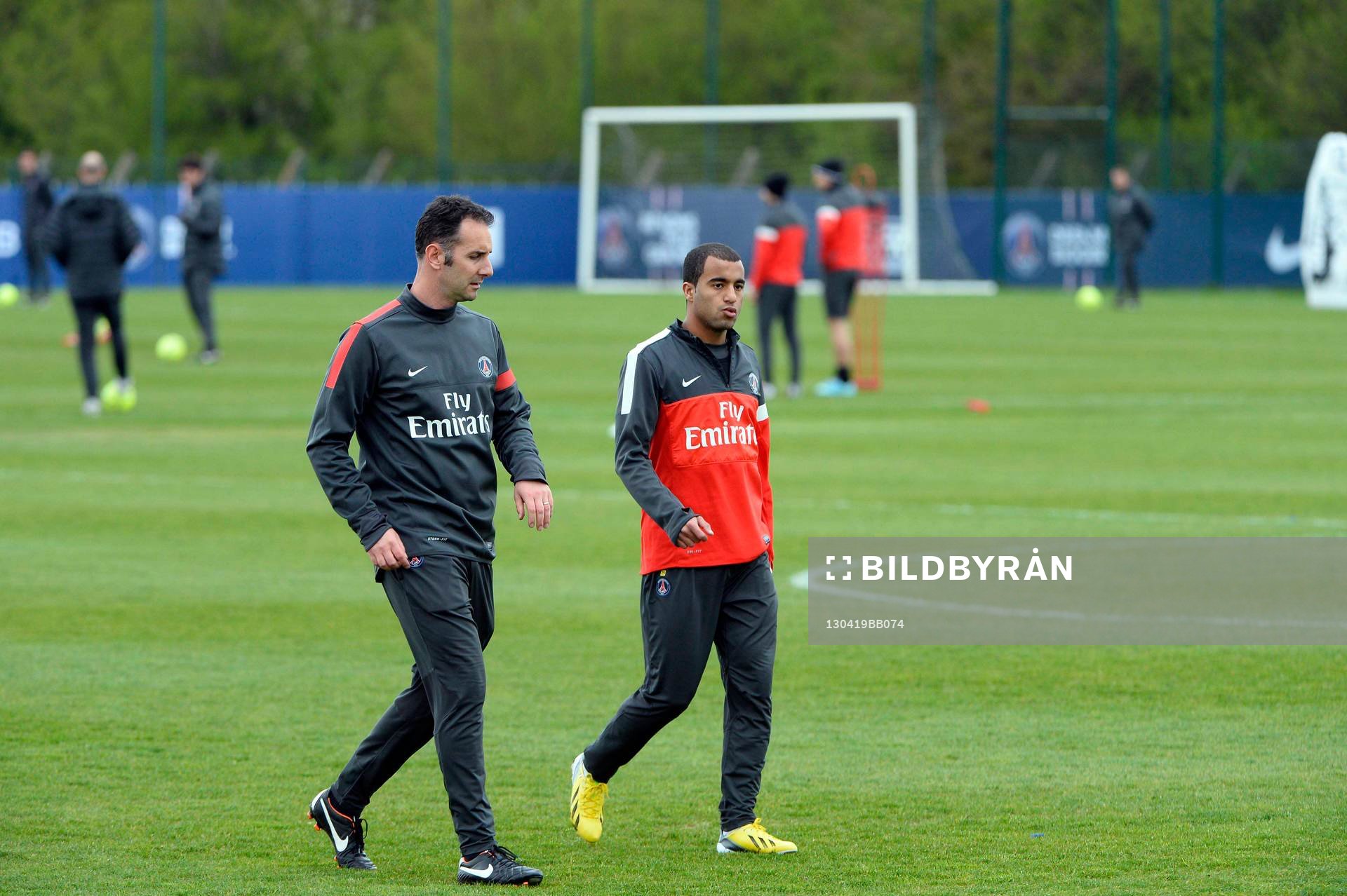 Lucas MOURA - 19.04.2013 - Entrainement Paris Saint Germain