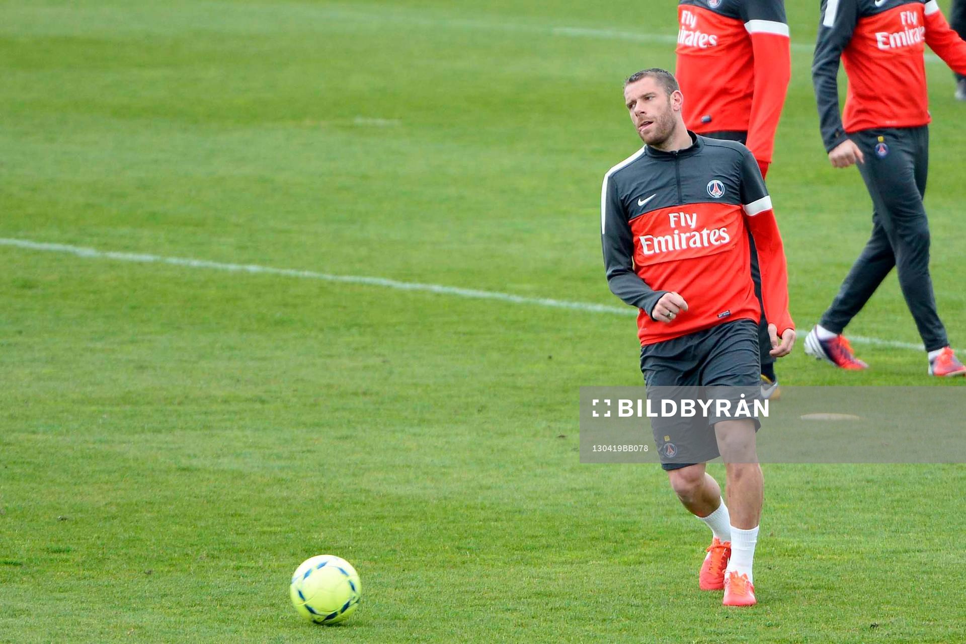 Fotboll, PSG, Träning: Sylvain ARMAND - 19.04.2013 - Entrainement Paris Saint Germain -Camps des Loges-