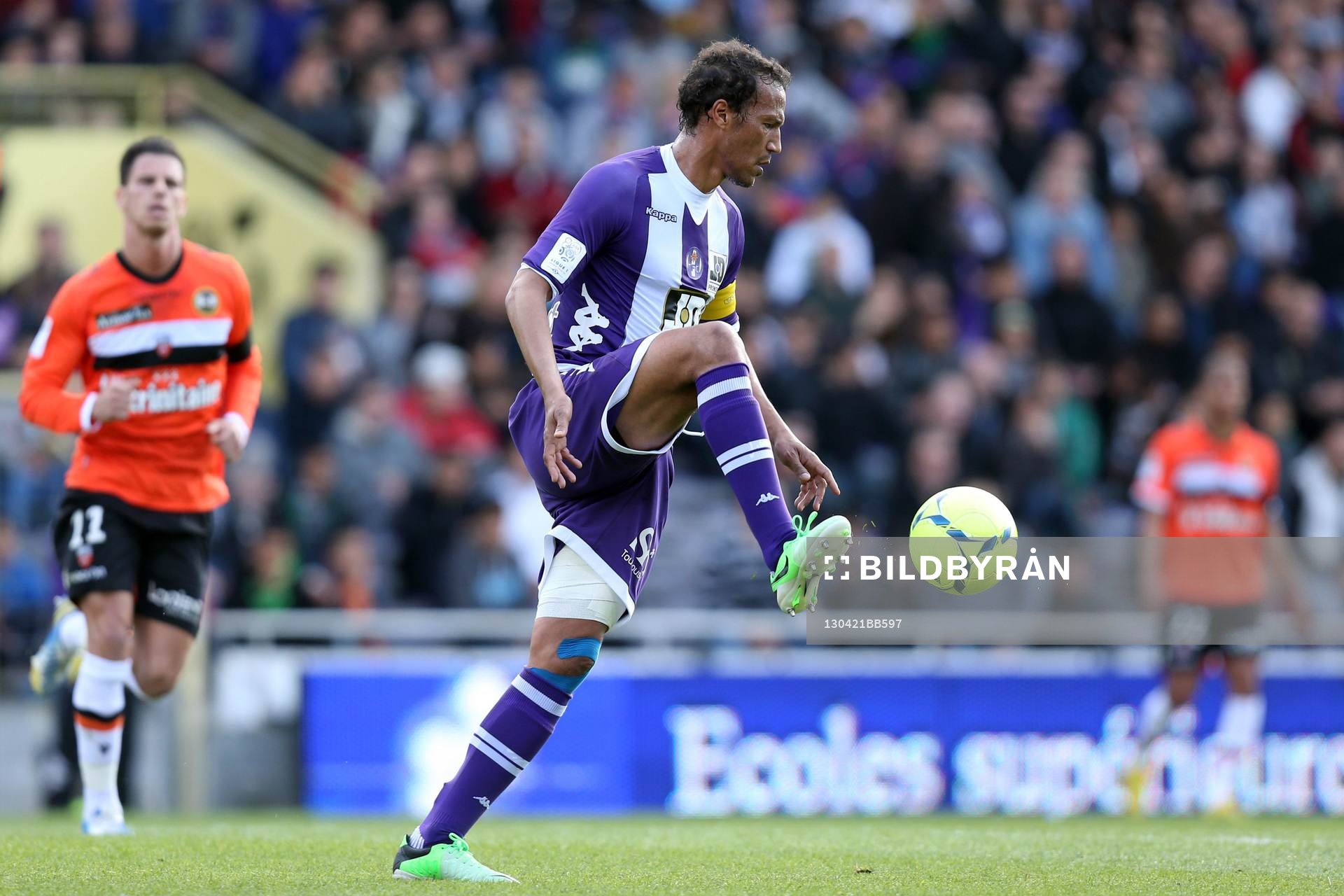  Fotboll, Franska ligan, Toulouse FC - FC Lorient: Jonathan Zebina - 21.04.2013 - Toulouse / Lorient - 33 eme journee de Ligue 1
