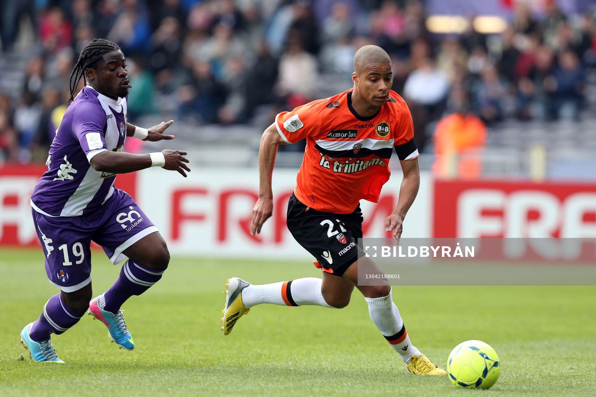  Fotboll, Franska ligan, Toulouse FC - FC Lorient: Kevin Monnet Paquet - 21.04.2013 - Toulouse / Lorient - 33 eme journee de Ligue 1