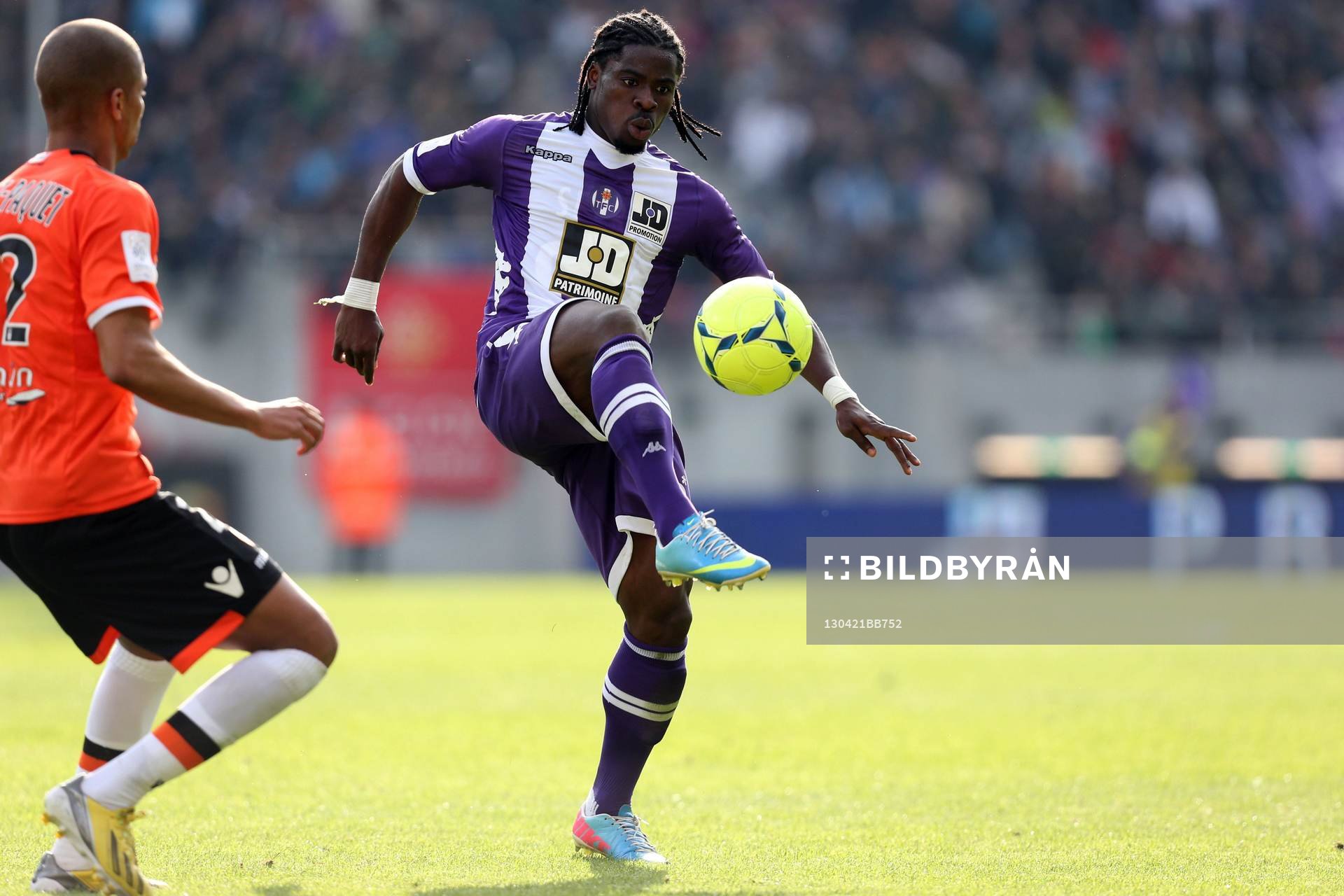  Fotboll, Franska ligan, Toulouse FC - FC Lorient: Serge Aurier - 21.04.2013 - Toulouse / Lorient - 33 eme journee de Ligue 1