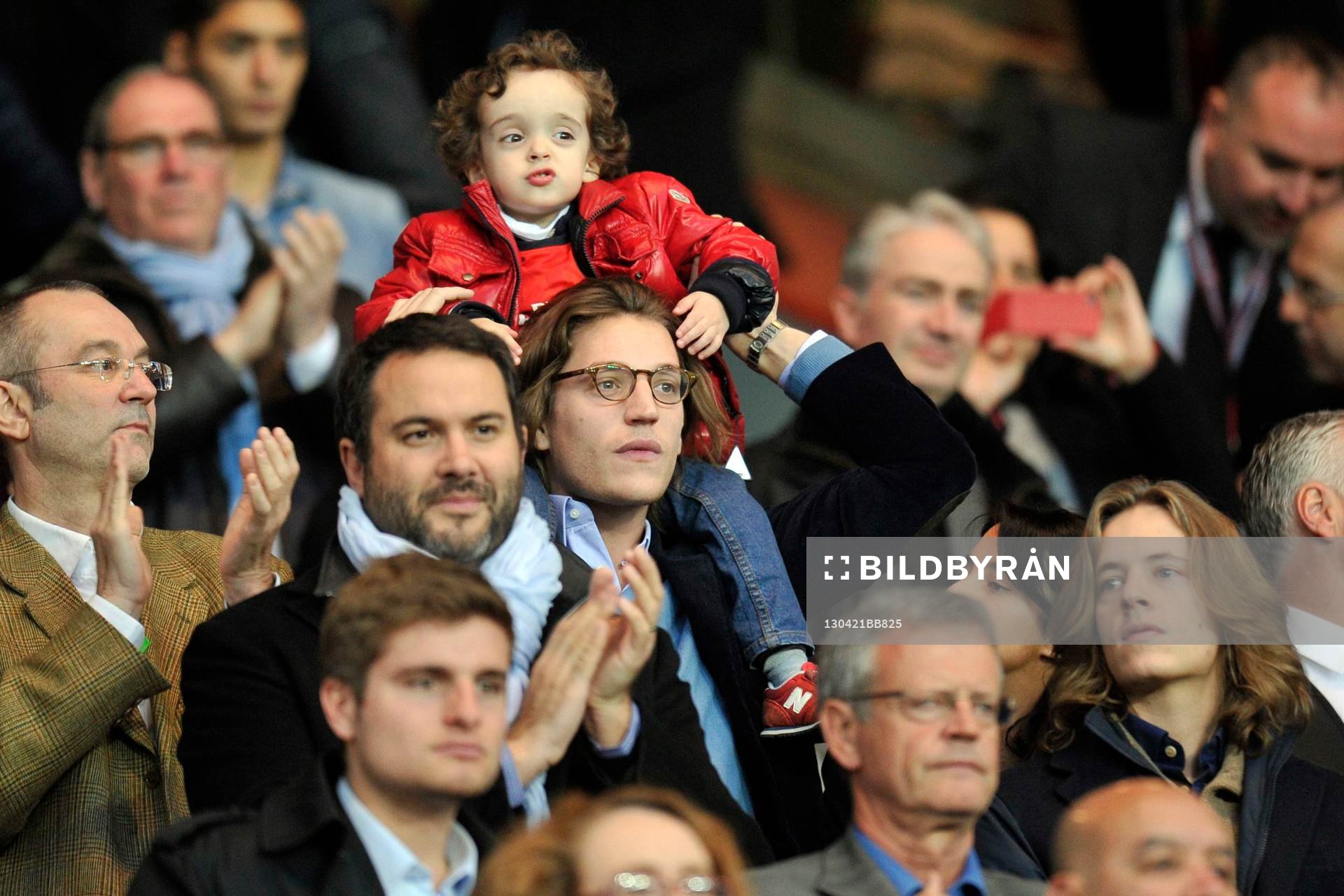 Fils Sarkozy en famille - 21.04.2013 - Paris Saint Germain