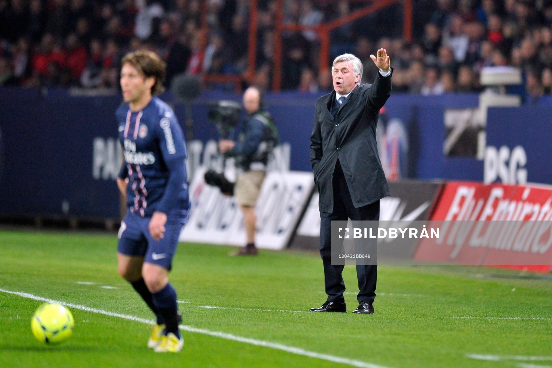 Carlo ANCELOTTI - 21.04.2013 - Paris Saint Germain / Nice -