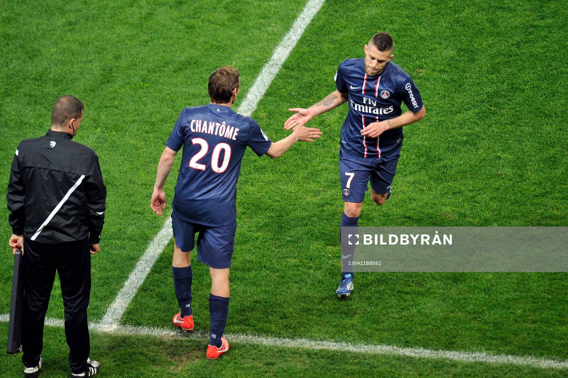 Clement CHANTOME / Jeremy MENEZ - 21.04.2013 - Paris Saint