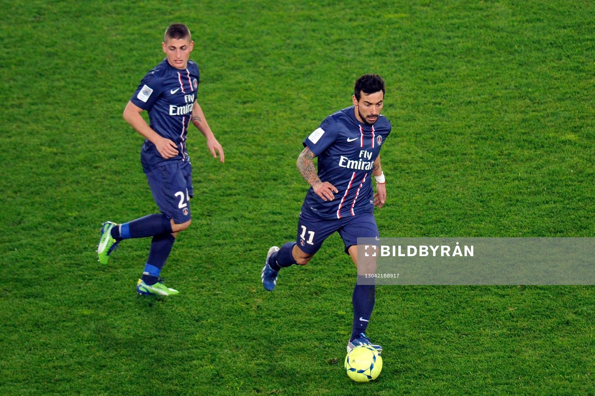 Marco VERRATTI / Ezequiel LAVEZZI - 21.04.2013 - Paris