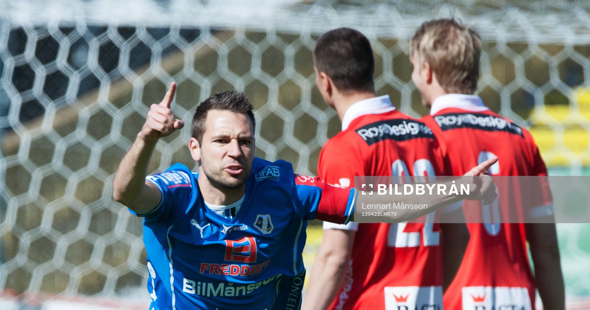 1-0,  Stefan Selakovic, Halmstad, jubel