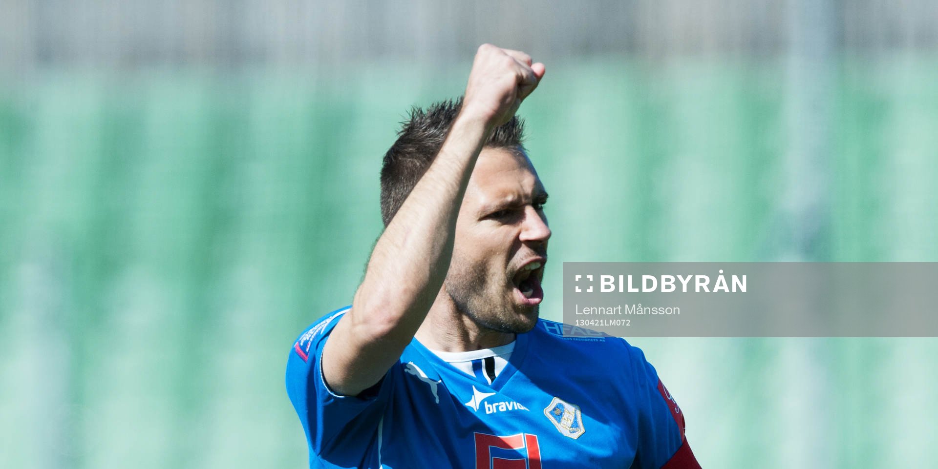 1-0,  Stefan Selakovic, Halmstad, jubel