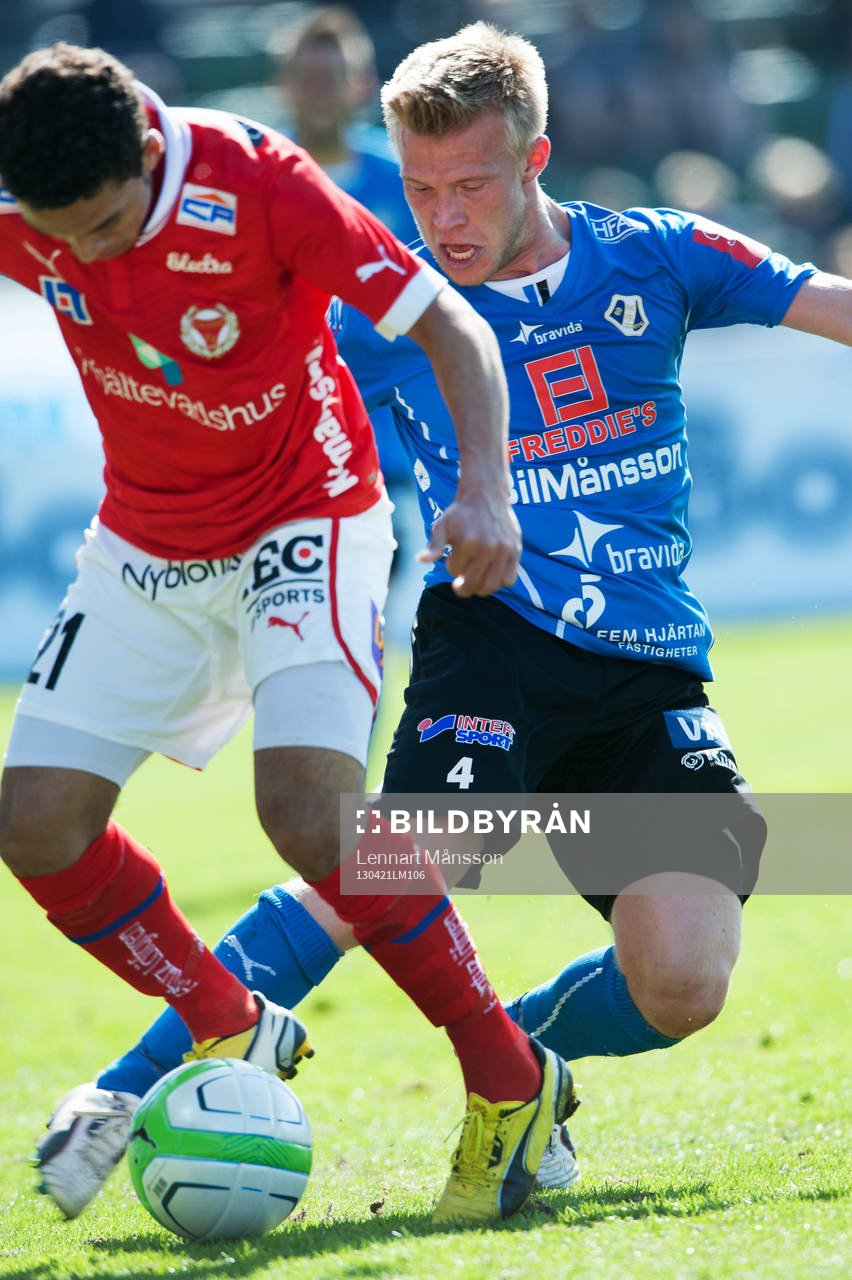 Andreas Landgren, Halmstad, jagar Ismael Silva Lima, Kalmar