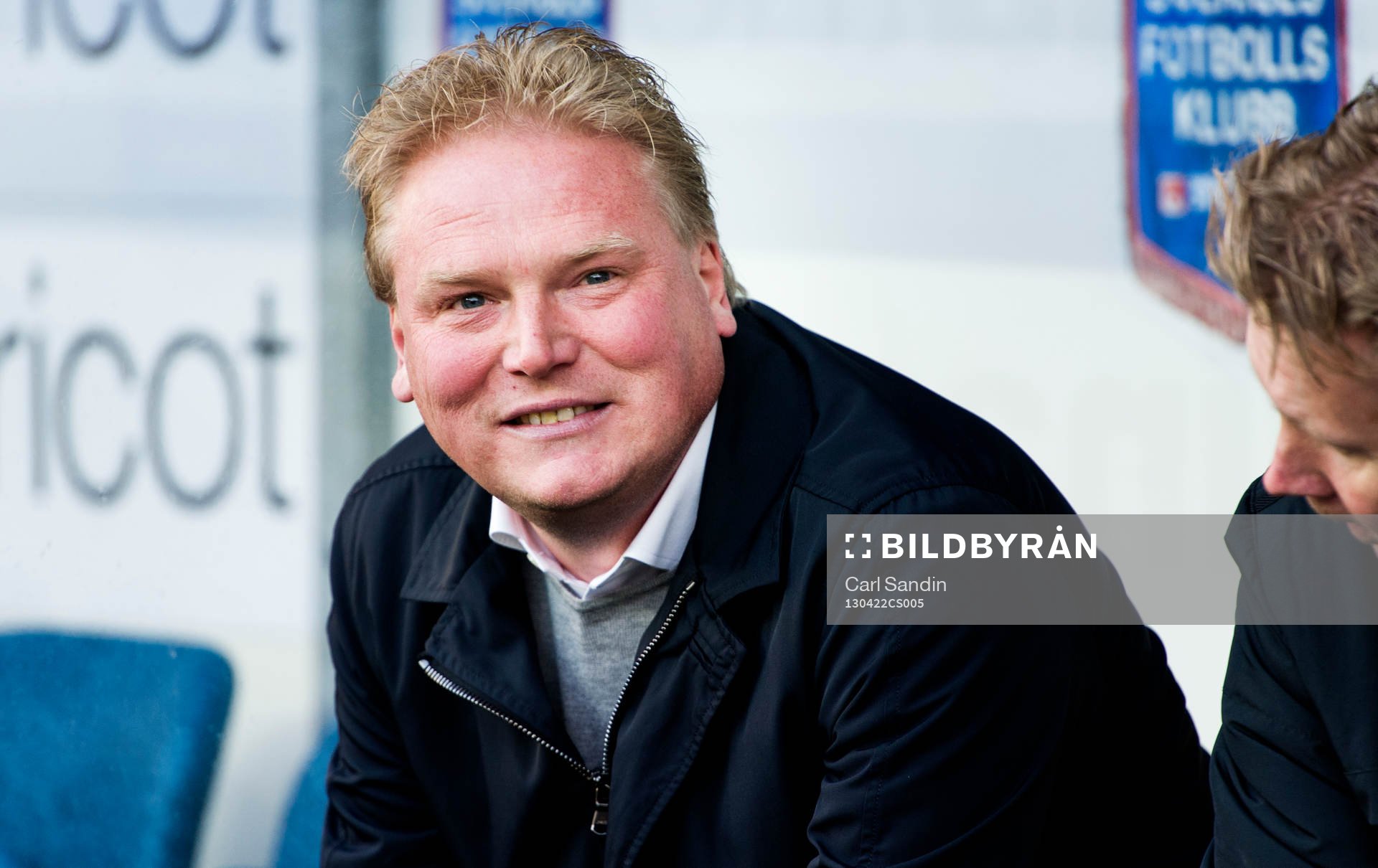 En glad Jörgen Lennartsson, tränare, Elfsborg