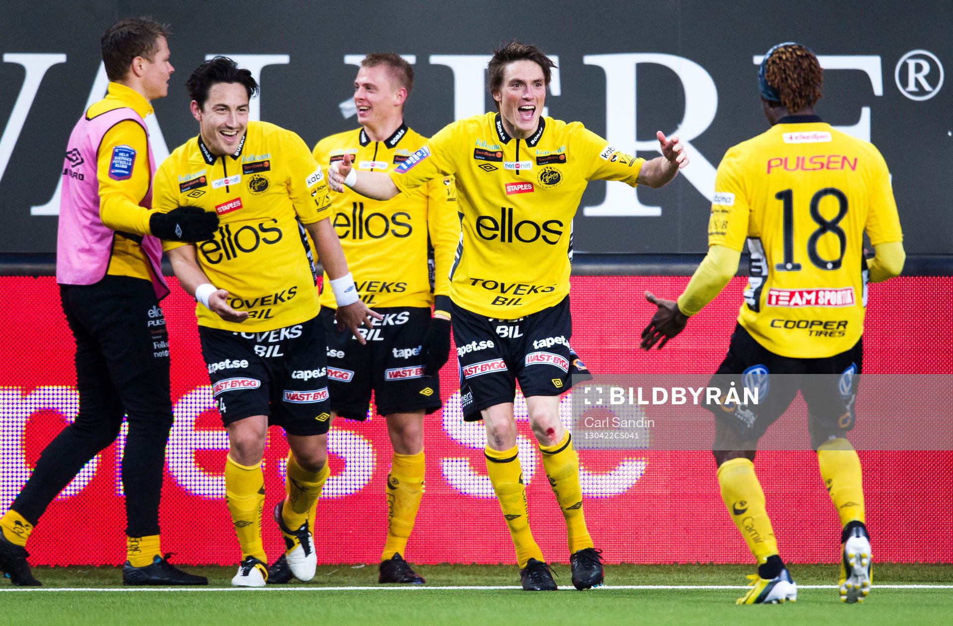 Stefan Ishizaki och Lasse Nilsson, Elfsborg, jublar