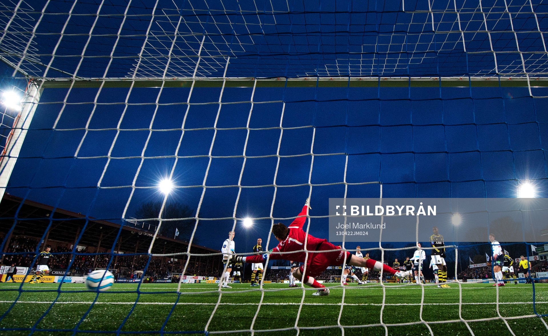 Mattias Hugosson, målvakt, Gefle, släpper in 0-1