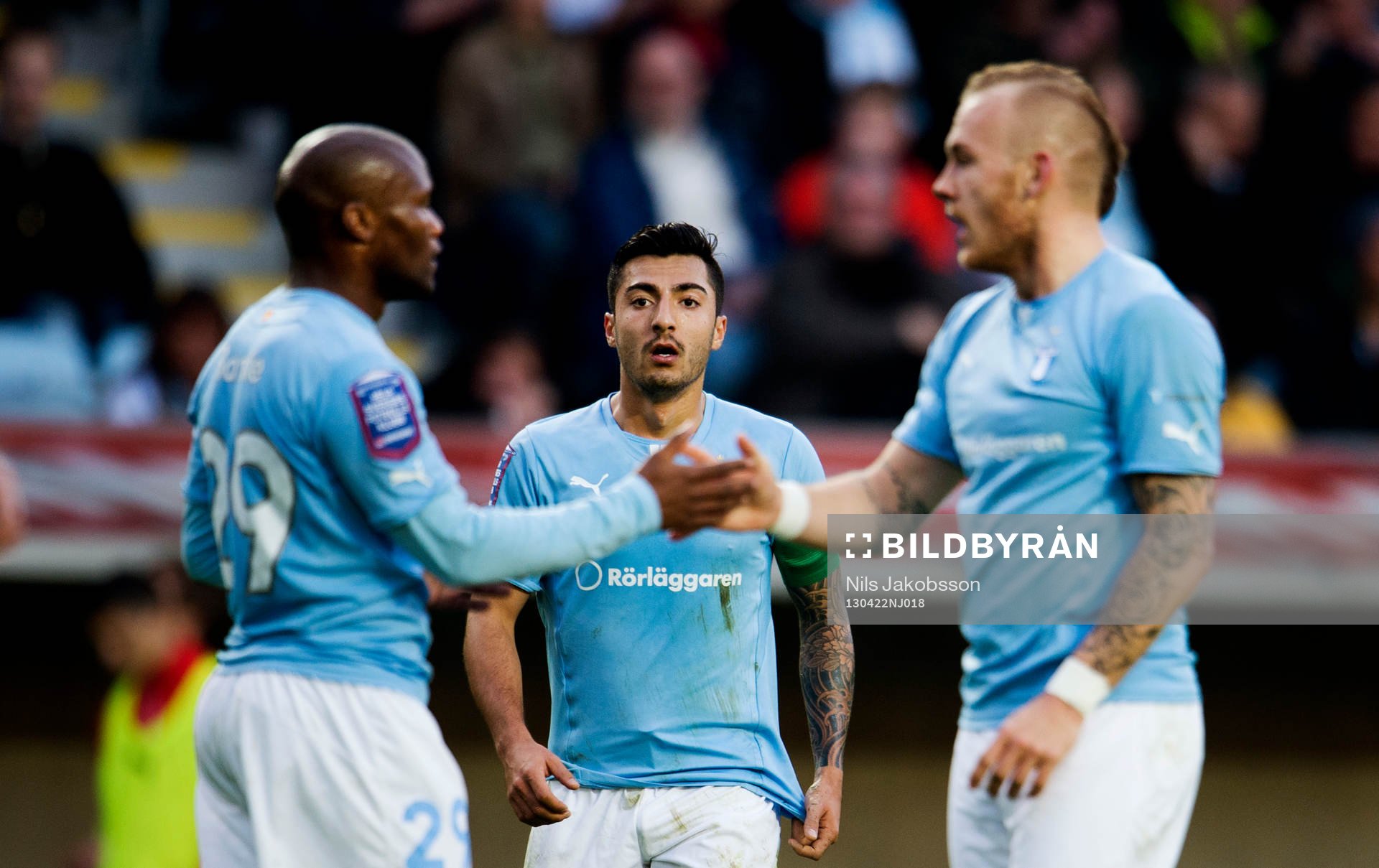 Tokelo Rantie, Jiloan Hamad, Magnus Eriksson, Malmö FF