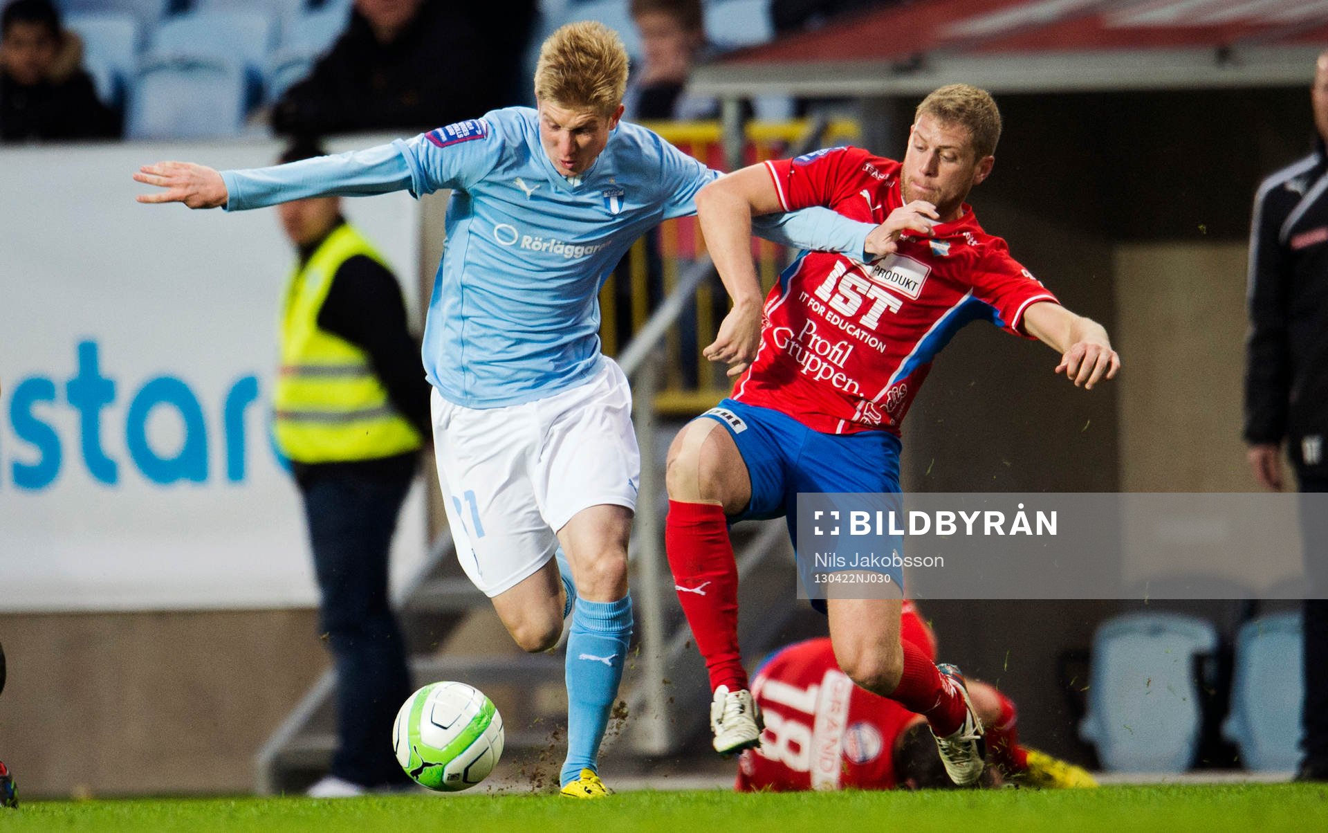 Simon Kroon, Malmö FF, kampar med Stefan Karlsson, Öster