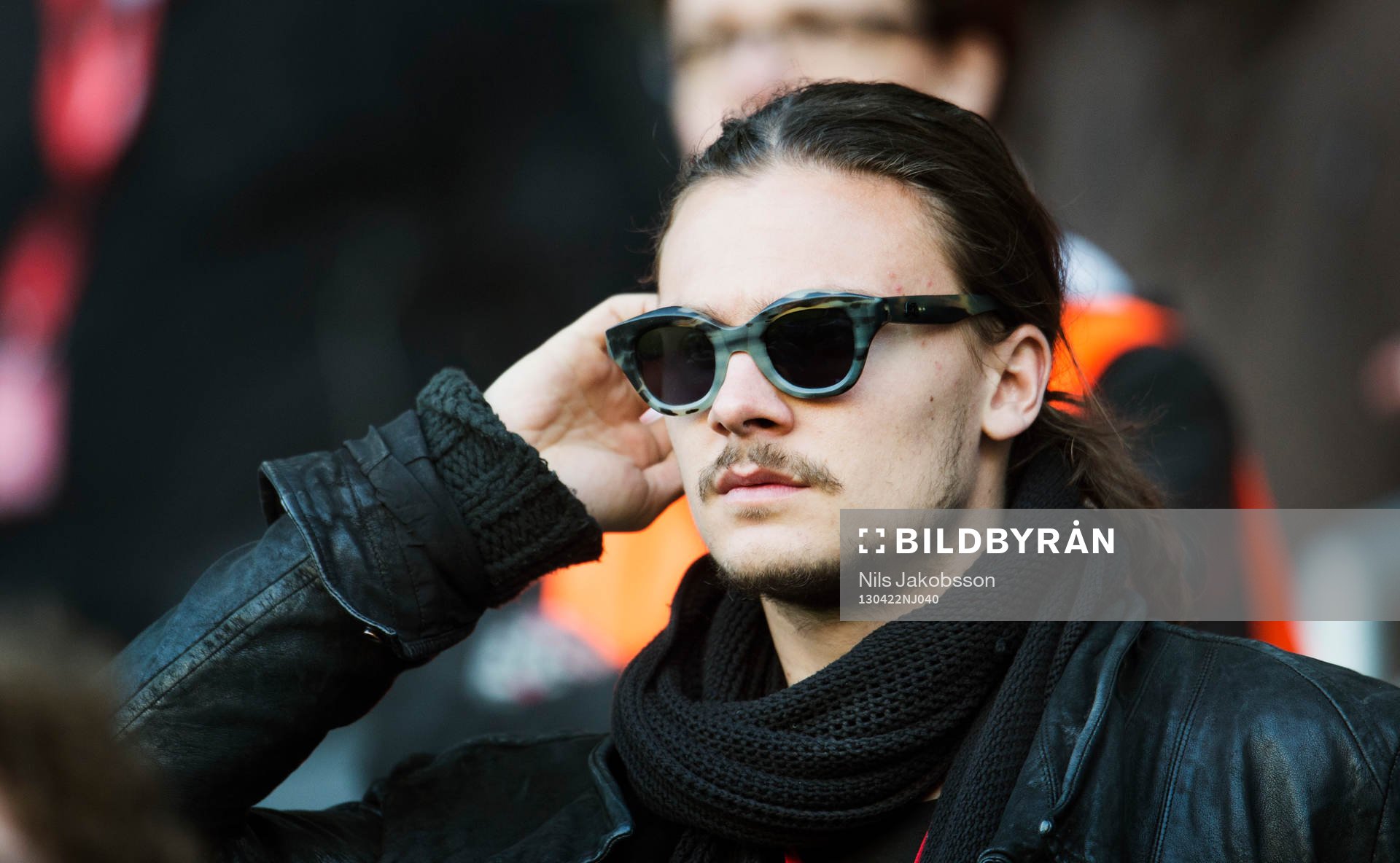 Erik Johansson, Malmö FF, skadad på läktaren med