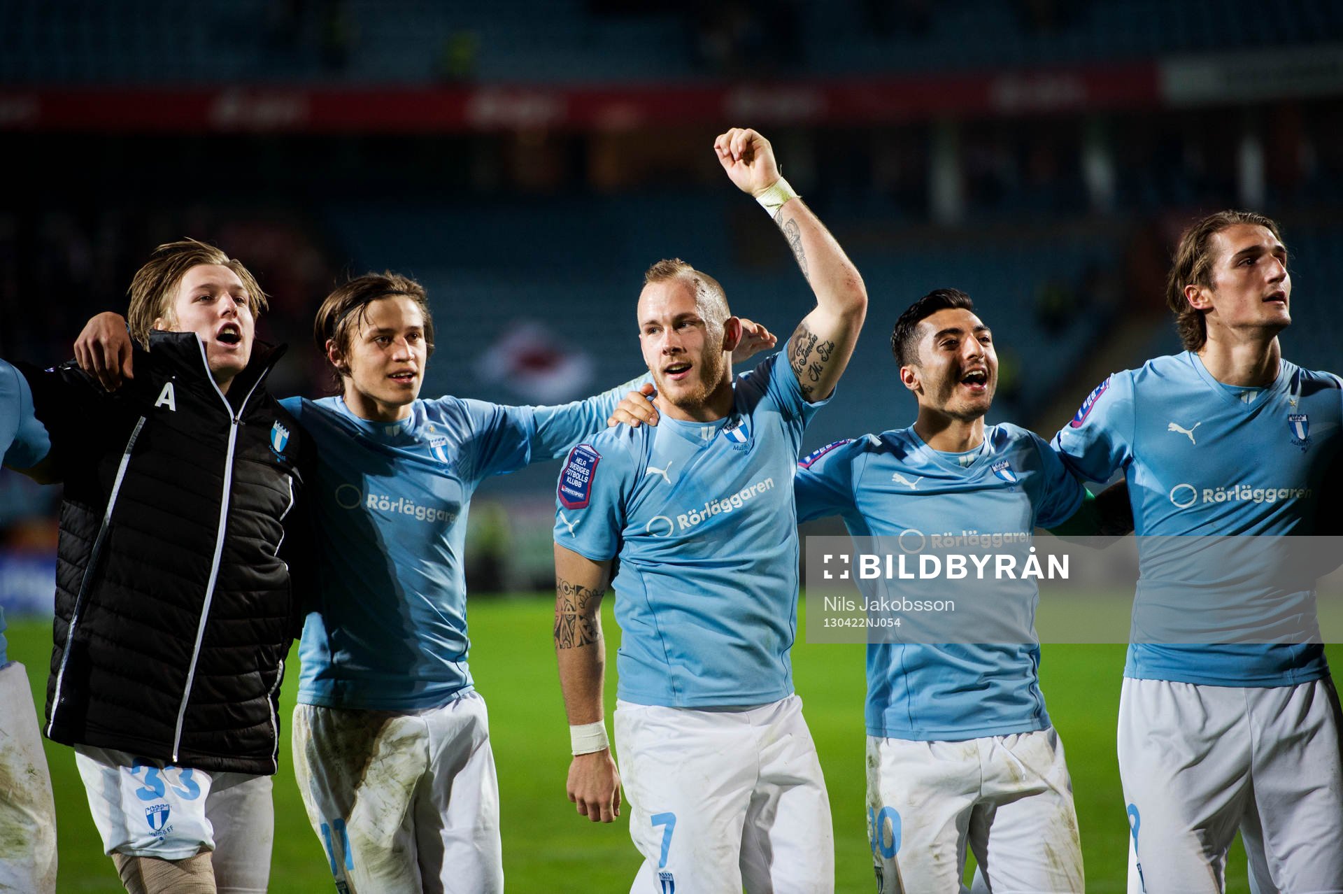 Emil Forsberg, Simon Thern, Magnus Eriksson, Jiloan Hamad,