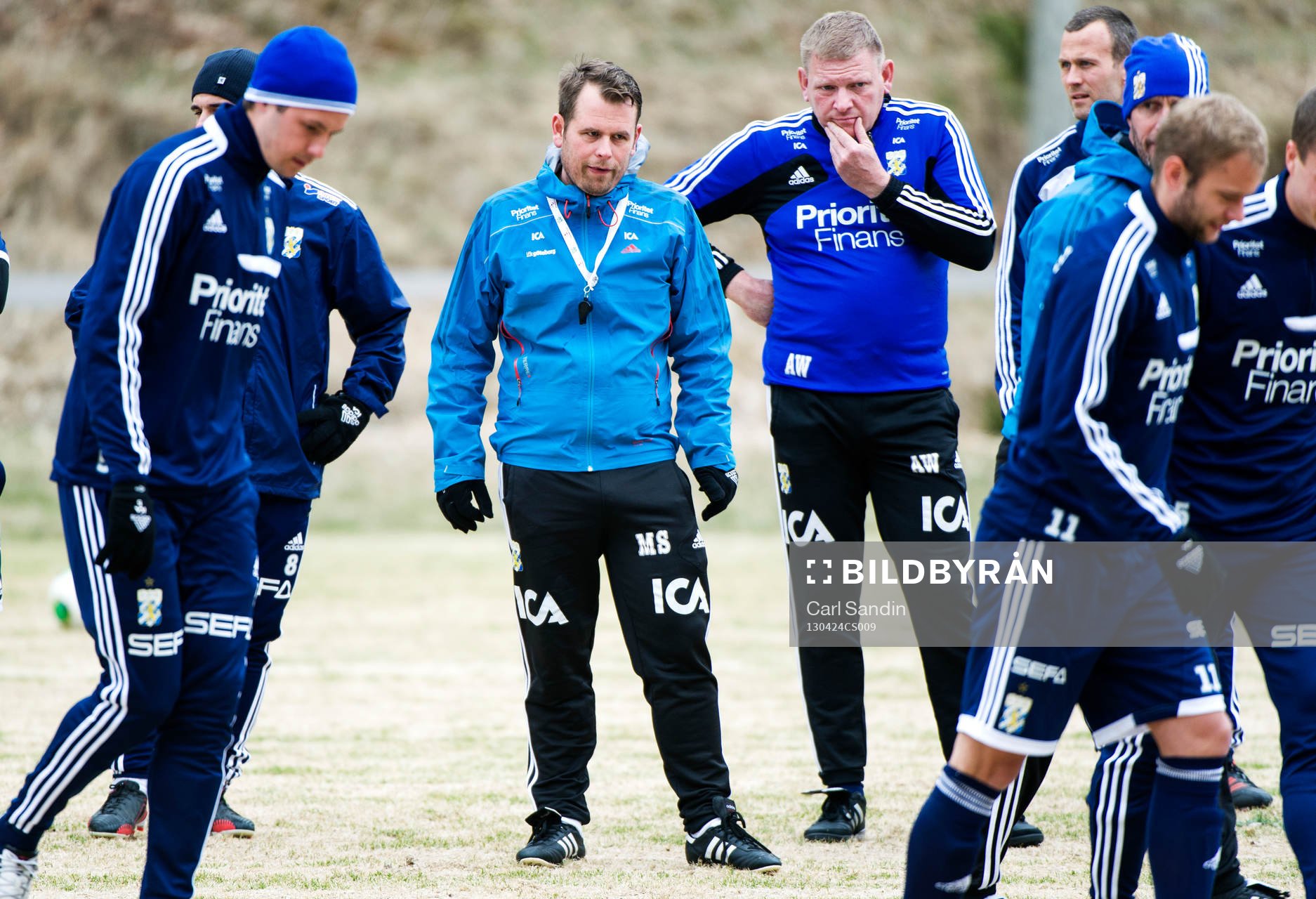 Mikael Stahre, tränare IFK Göteborg och Alf Westerberg,