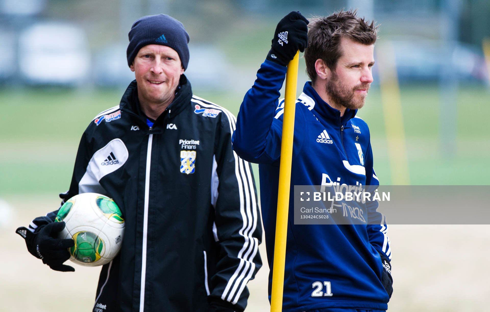 Pontus Farnerud, IFK Göteborg, tränar med sjukgymnast