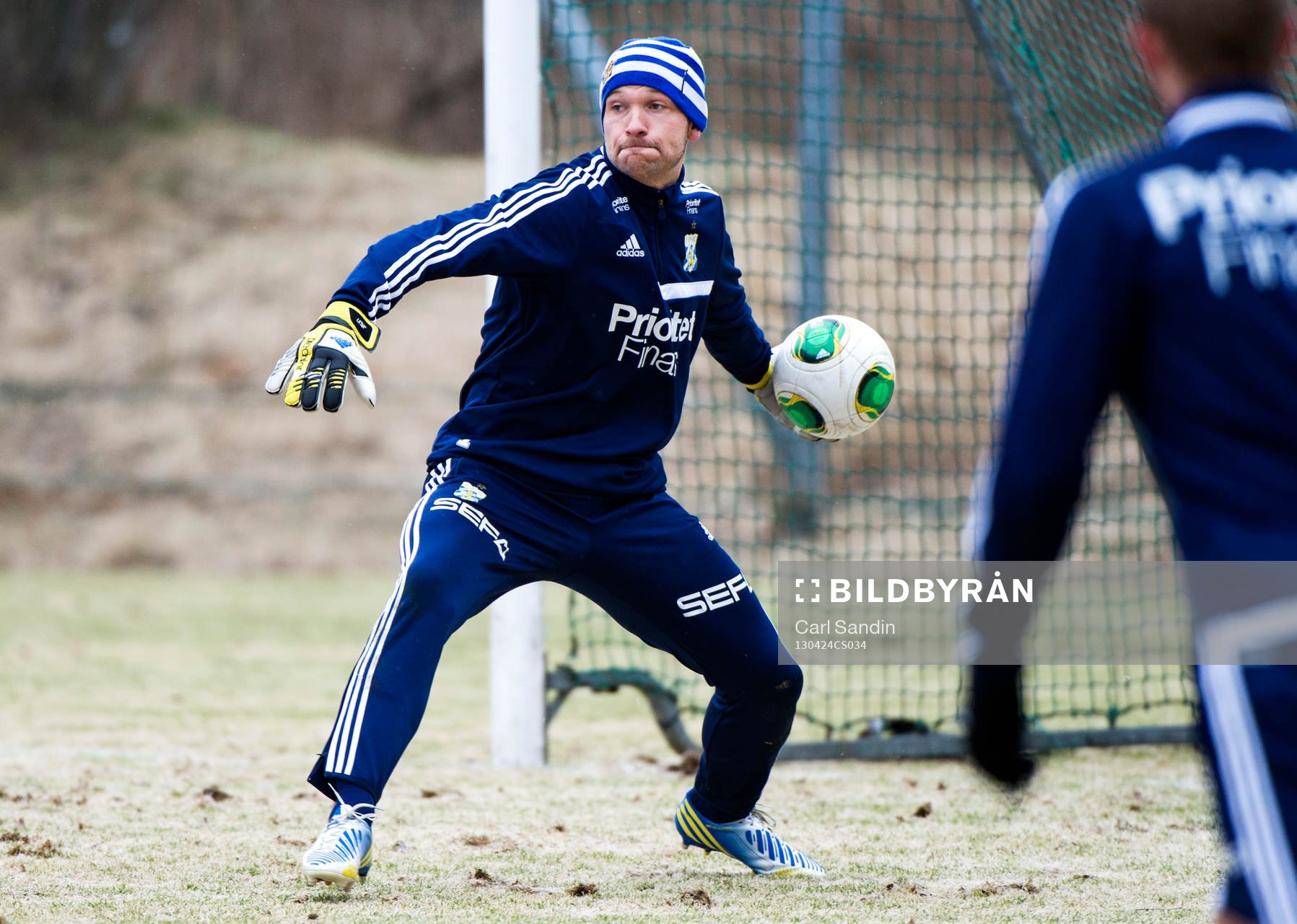 John Alvbåge, målvakt, IFK Göteborg, kastar ut bollen