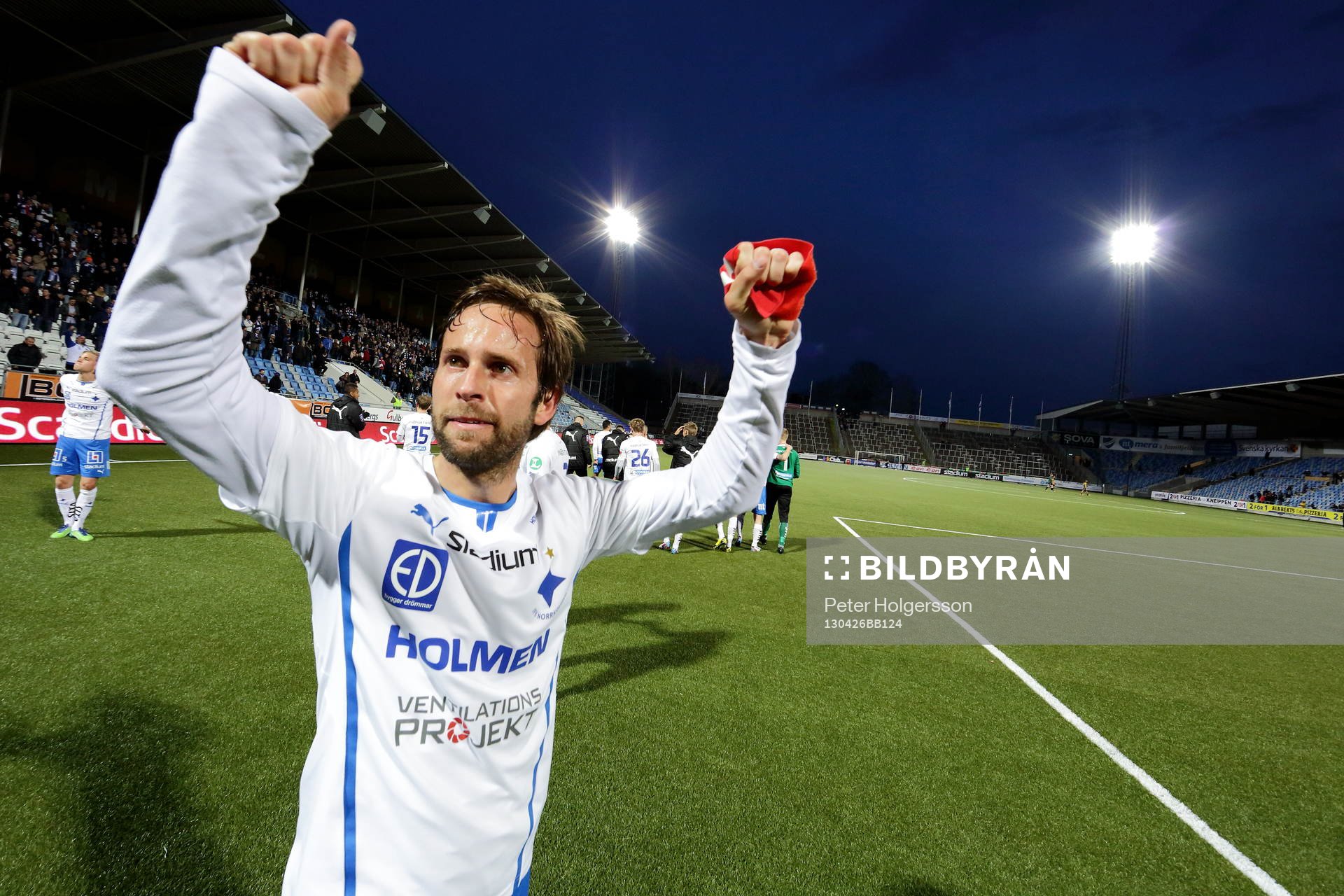 Mathias Florén, Norrköping, tackar publiken