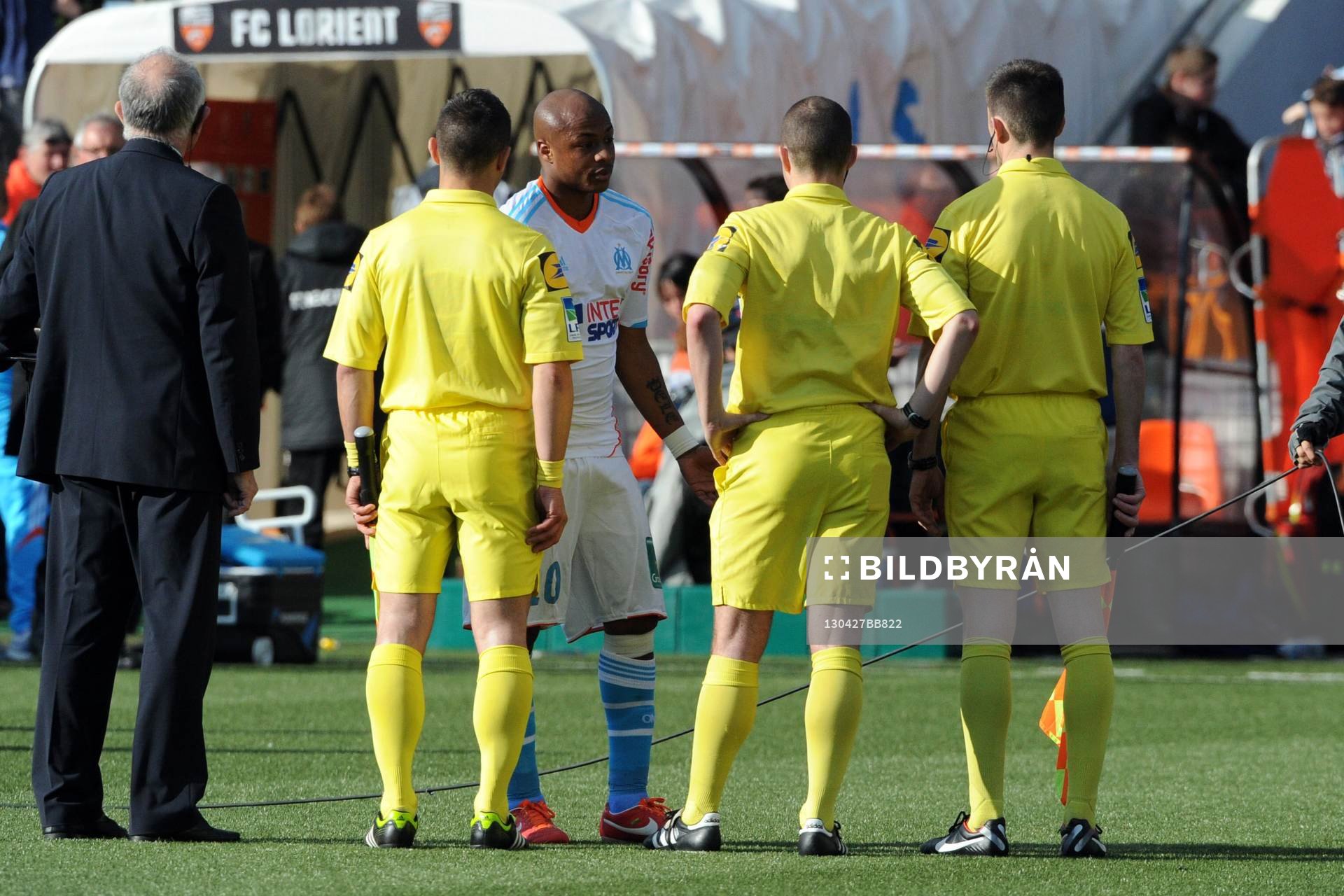 Carton Rouge Jordan AYEW / Benoit MILLOT - 27.04.2013 -