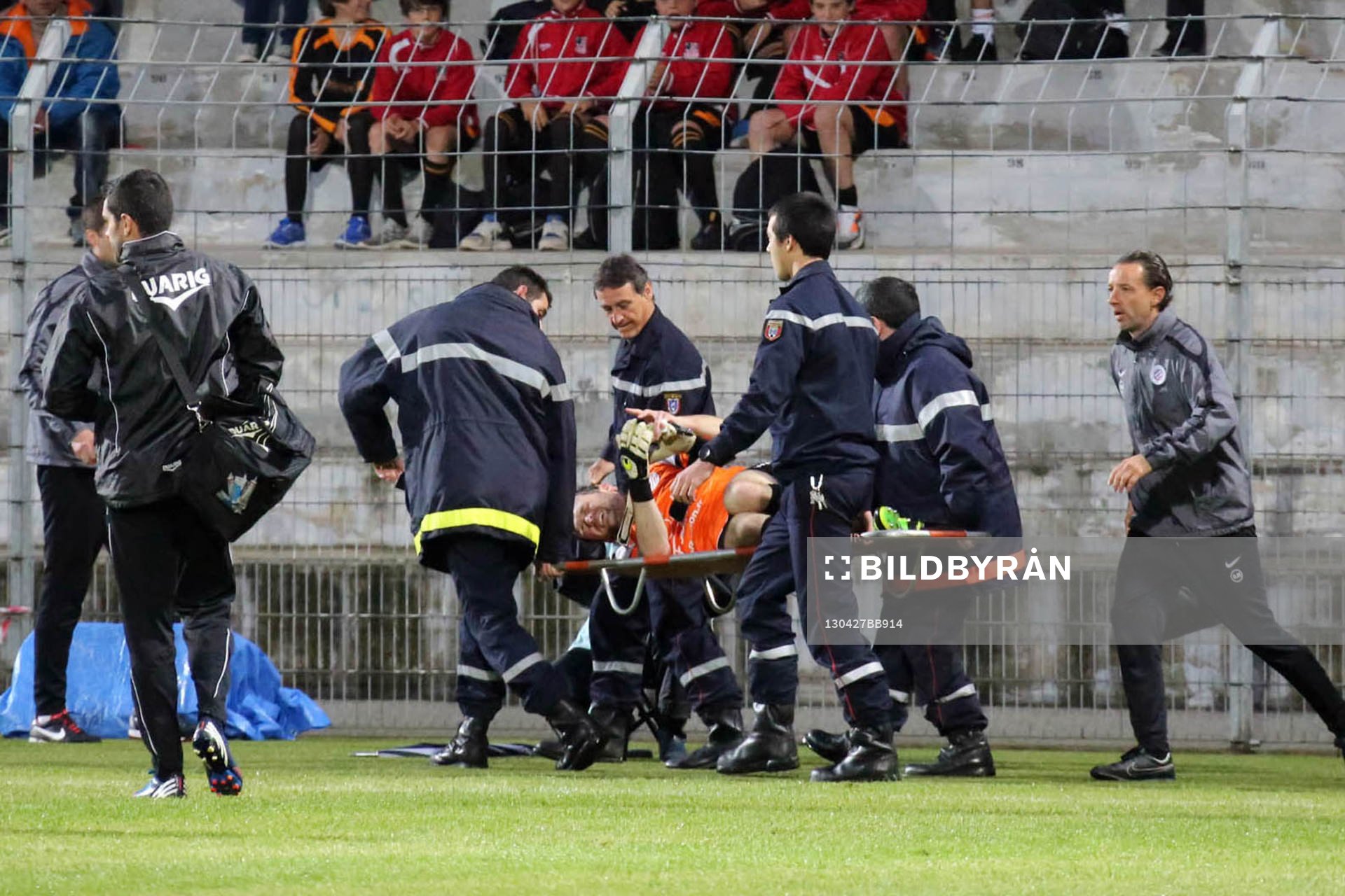 Blessure Geoffrey JOURDREN - 27.04.2013 - Ajaccio /