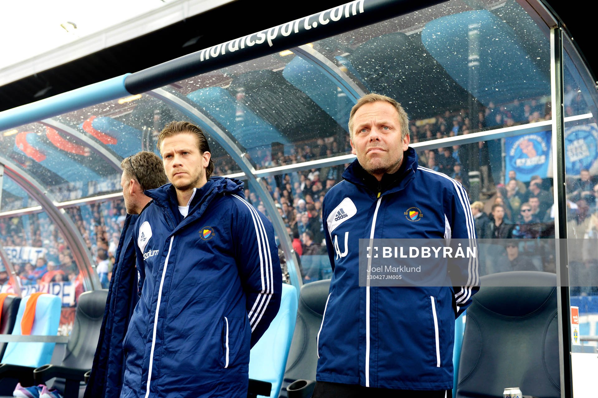 Martin Sundgren och Anders Johansson, tränare, Djurgården