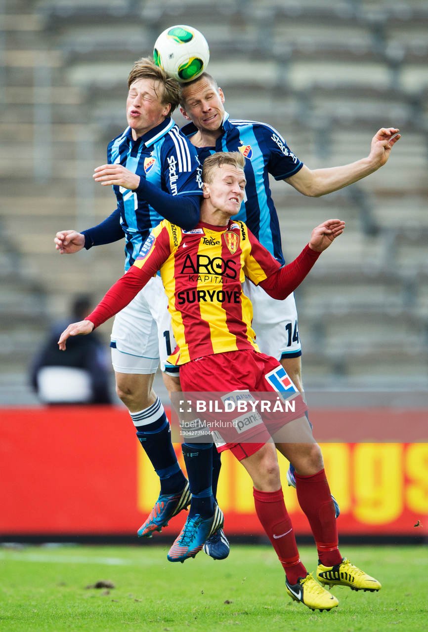 Emil Bergström och Mattias Östberg, Djurgården, i en