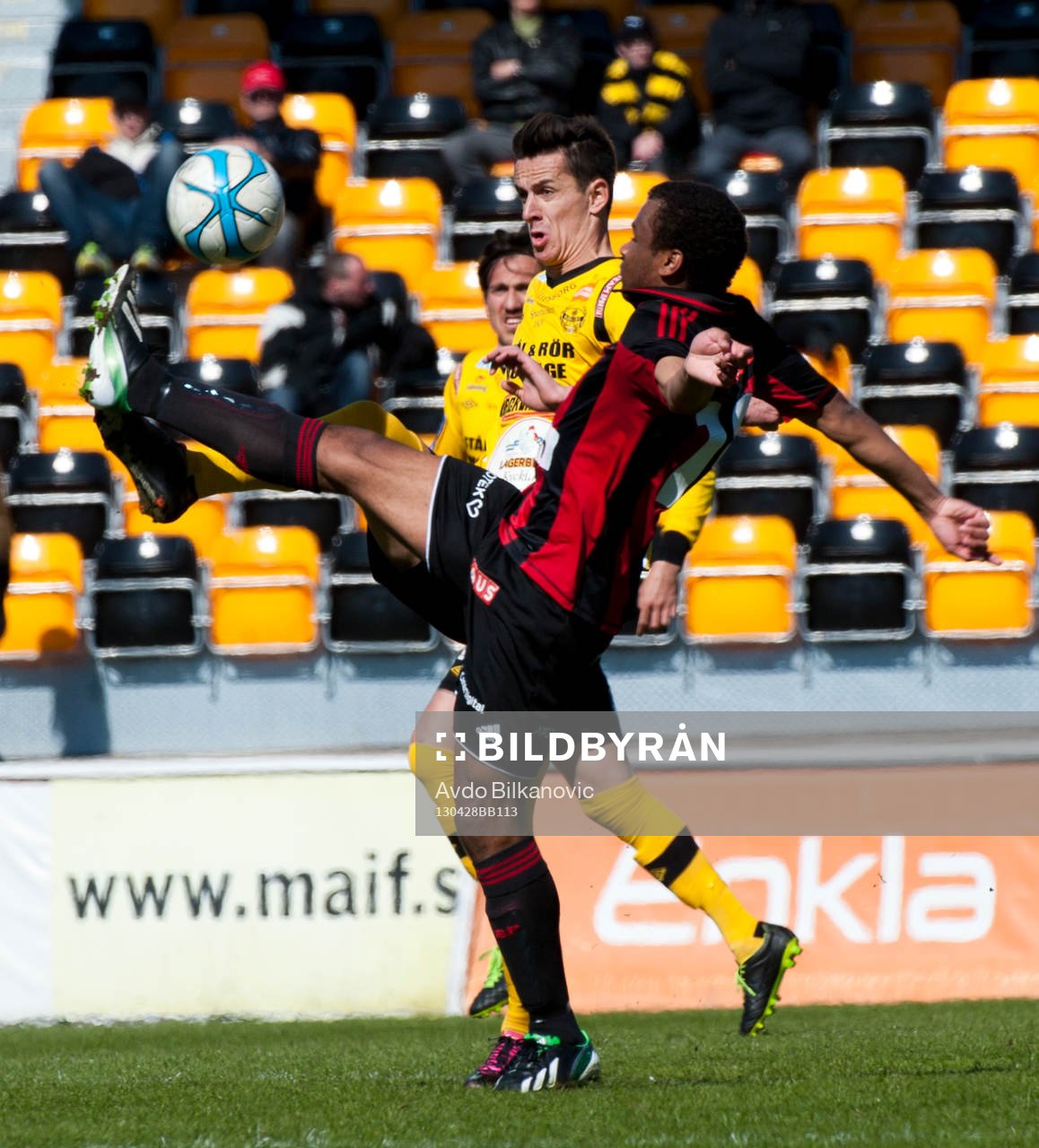 Haris Radetinac,  Mjällby, Serge-Junior Martinsson Ngou,
