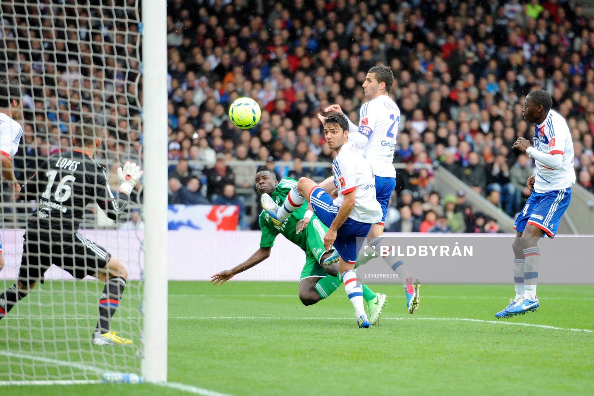But de Kurt ZOUMA - 28.04.2013 - Lyon / Saint Etienne - 34e