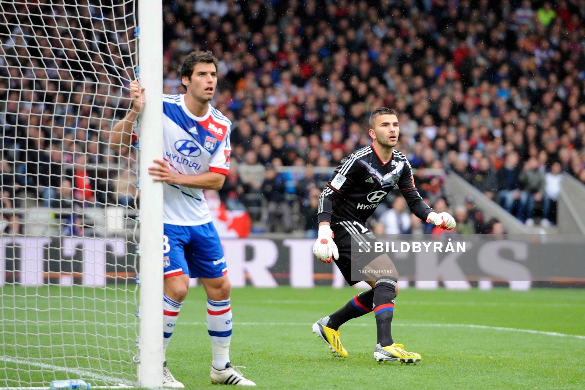 Yoann GOURCUFF / Anthony LOPES - 28.04.2013 - Lyon / Saint